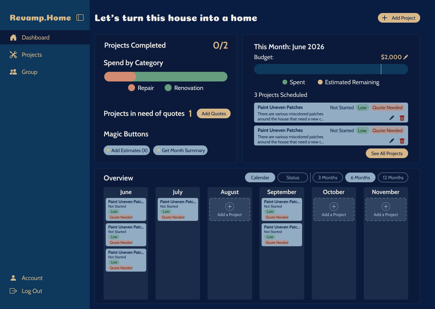 Next Rep based on personal dashboard exploration