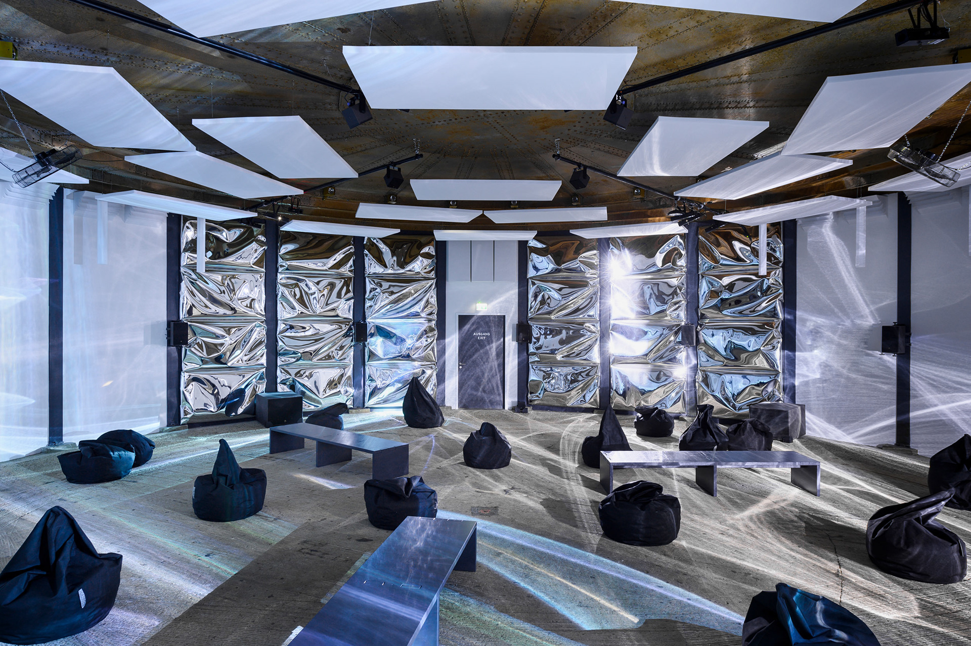 Non-destructive installation of ceiling mounted system parts and acoustic modules