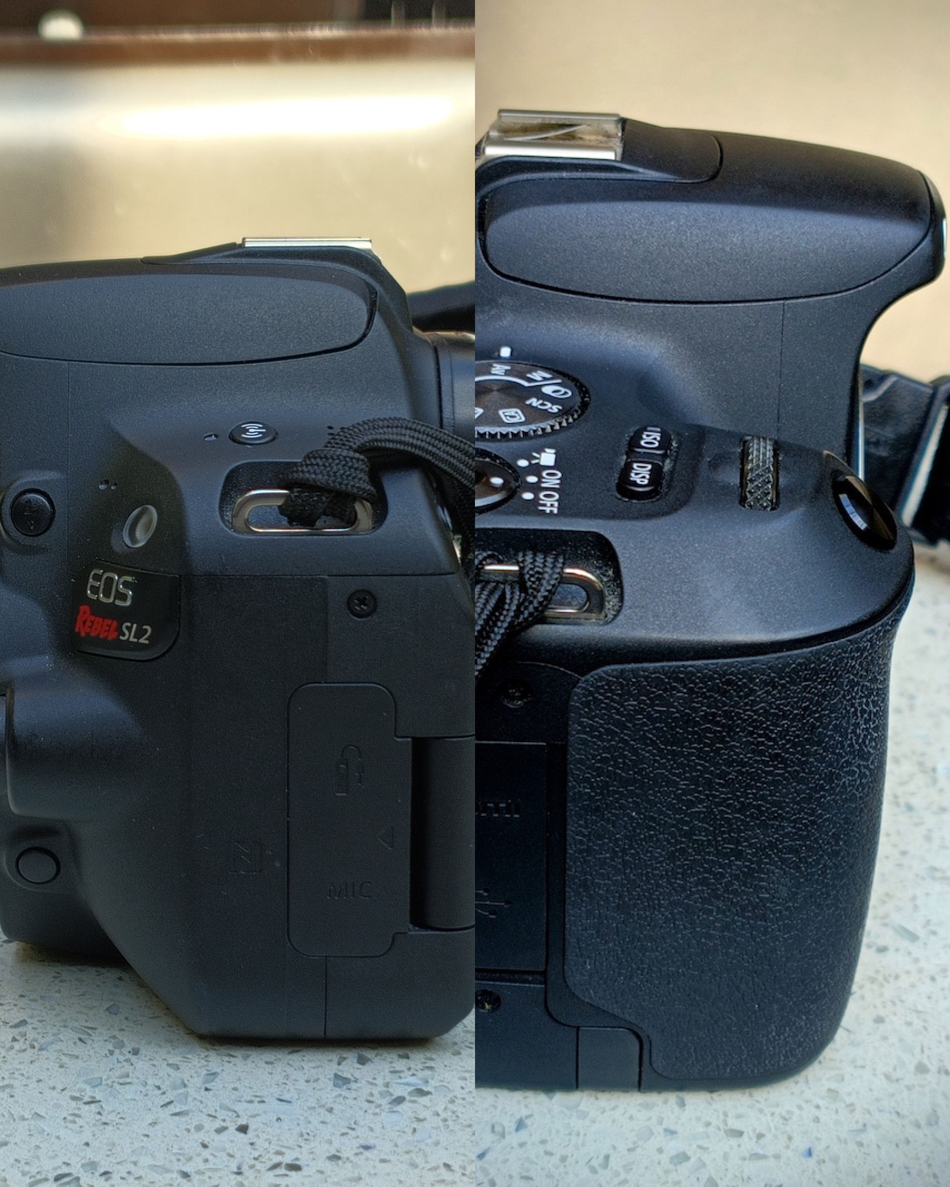 Canon SL2 Right Side View