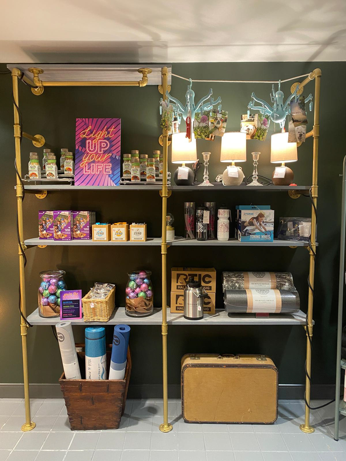 girl scout cookies, picture mobiles, exercise, and treats