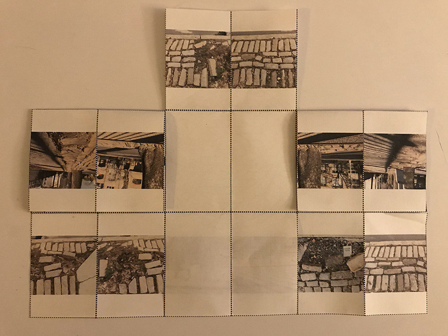 Folding version 1 (see description in preceding image caption.)