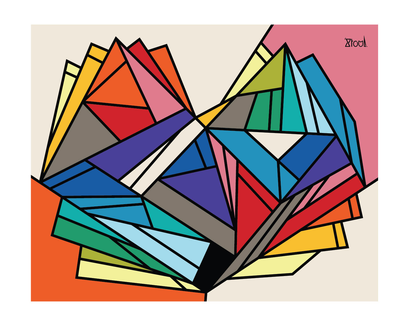 "ORU TUTU" 2021 Digigraphie sur papier beaux art mat fibré 200g - Edition 30 exemplaires numérotés signés 40x50 cm