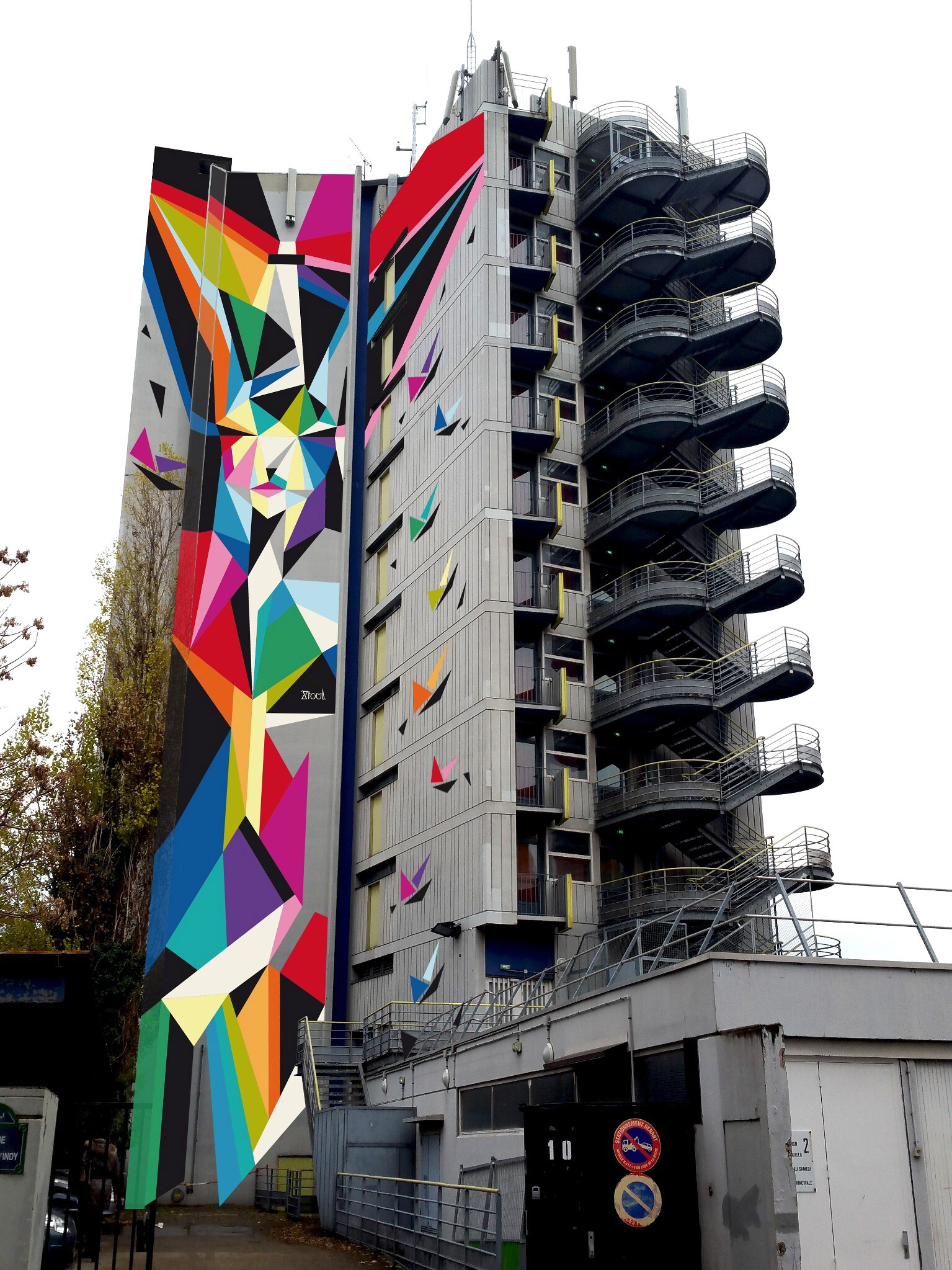 Simulation architecturale d’Oru Totem conçue par Stoul pour la tour du CISP