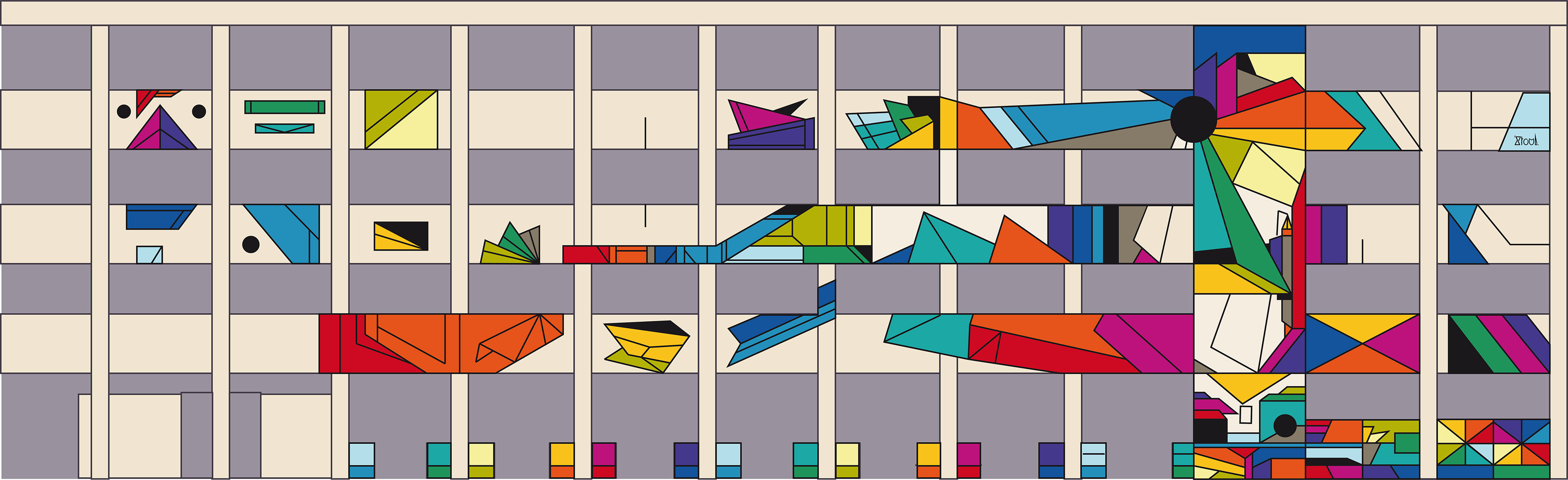 Visuel de la maquette élue par les votes des élèves et l'équipe pédagogique de l'école