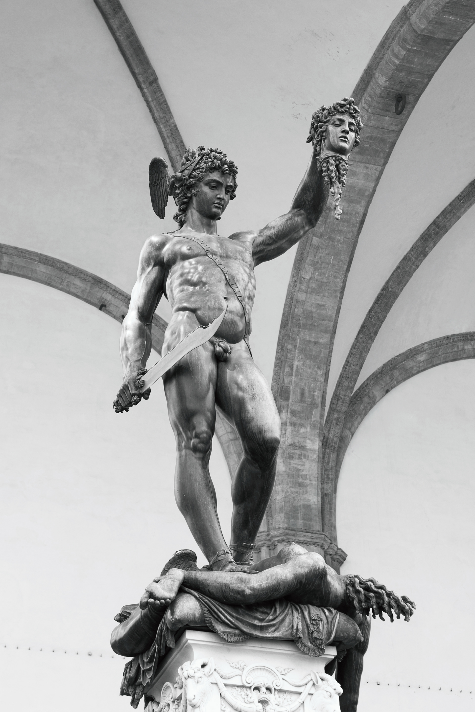 Perseus and Medusa, Loggia dei Lanzi, Piazza della Signoria