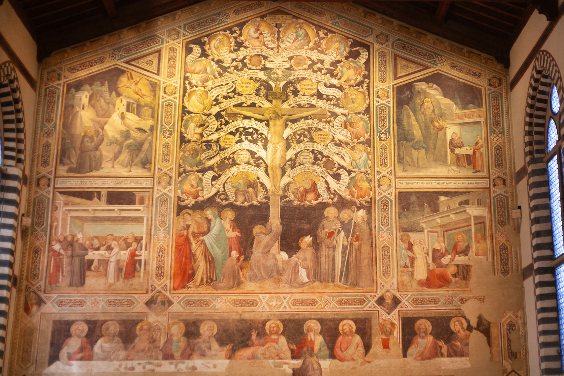 Taddeo Gaddi's the Tree of Life and the Last Supper, the Refectory 