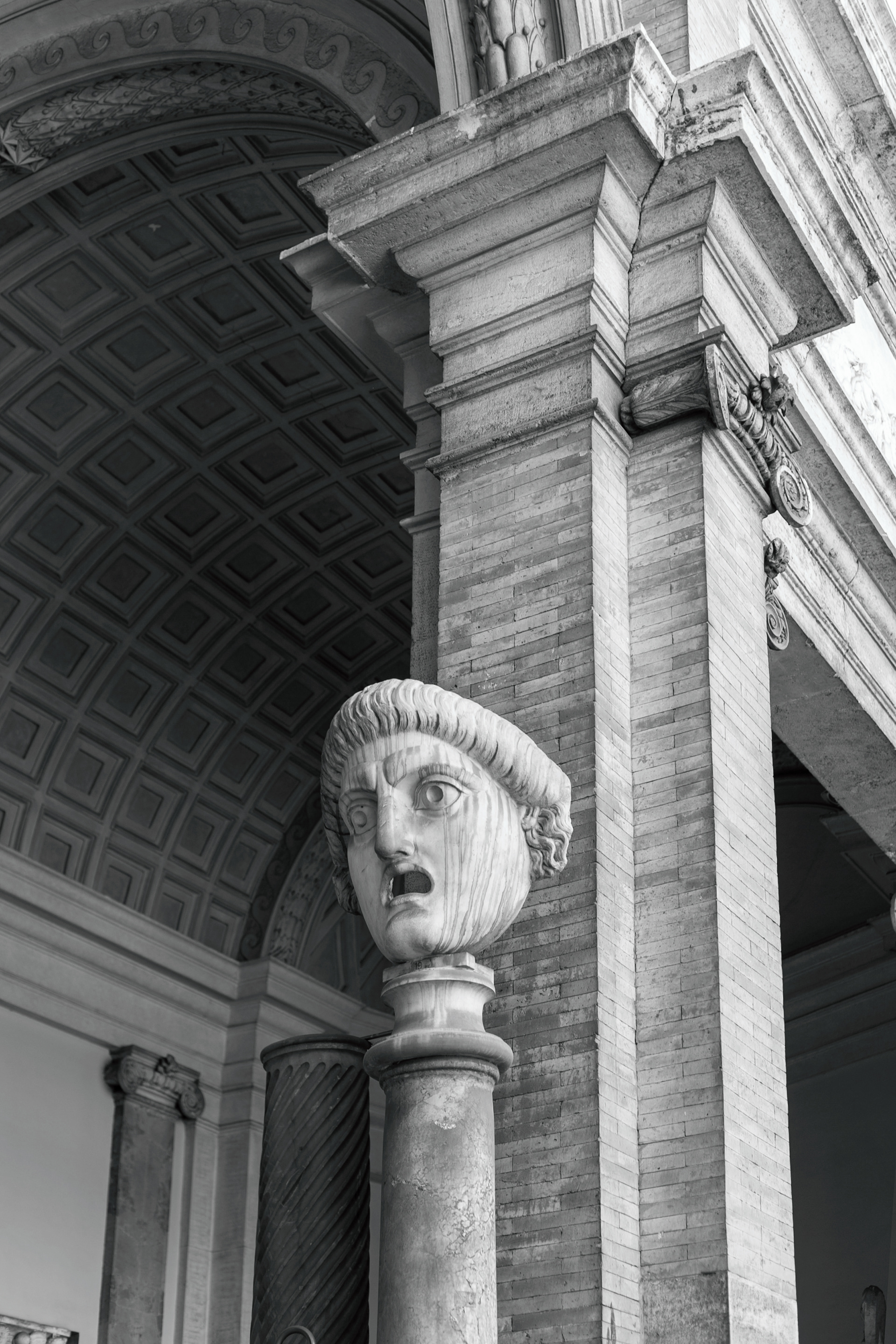 Theatrical mask from Hadrian's Villa, Vatican Museum