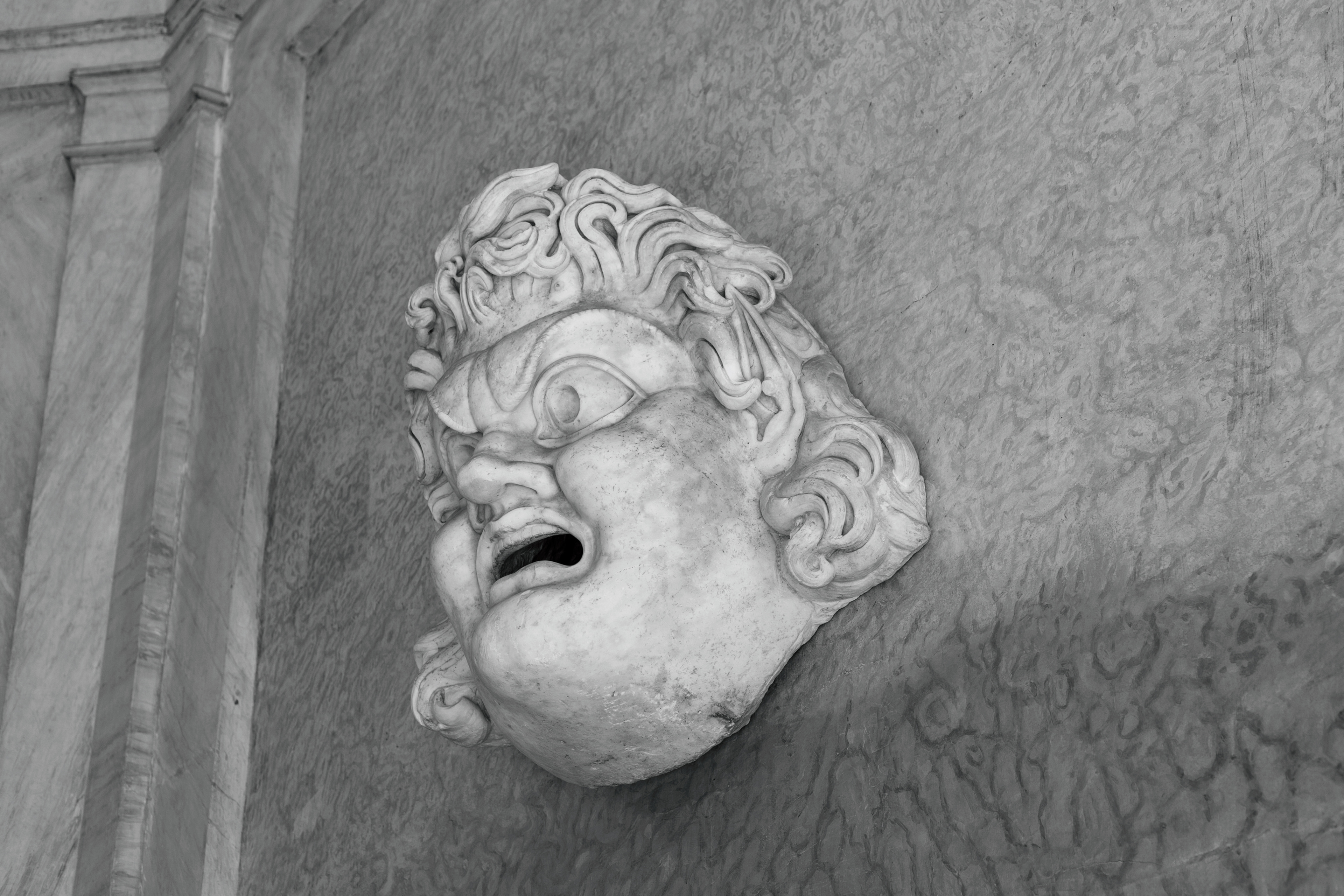 Satiri della Valle relief wall mask, Vatican Museum