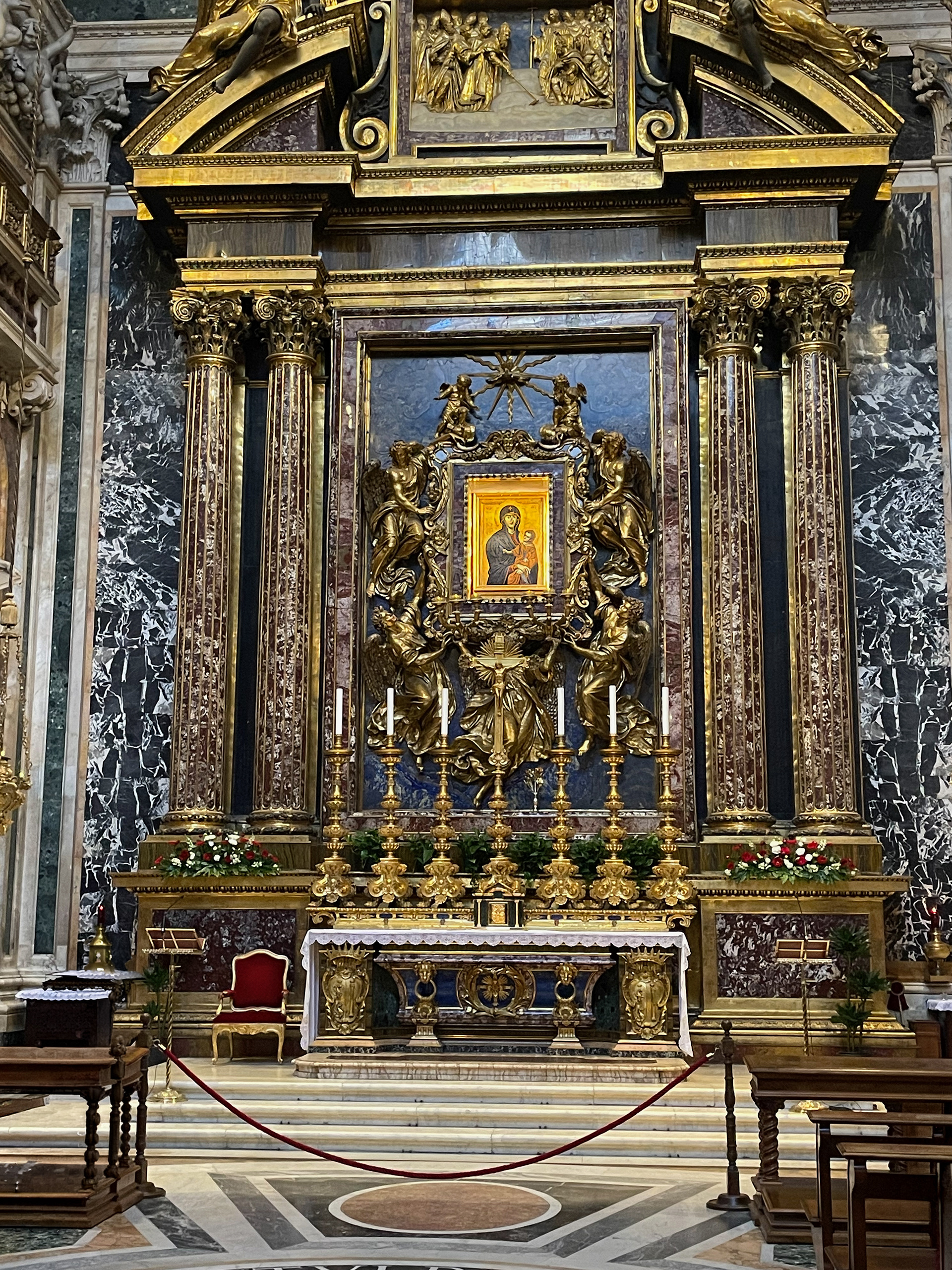 Salus Populi Romani, painting arrived in Rome 590AD, considered a symbol of the city of Rome and it's people.