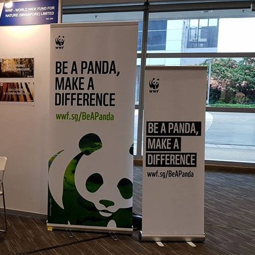 Pull-up banners for WWF-SG recruitment drive