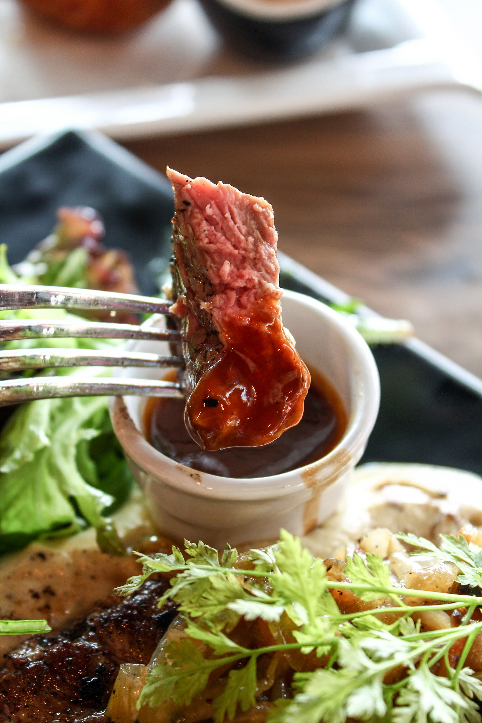 Food review photography