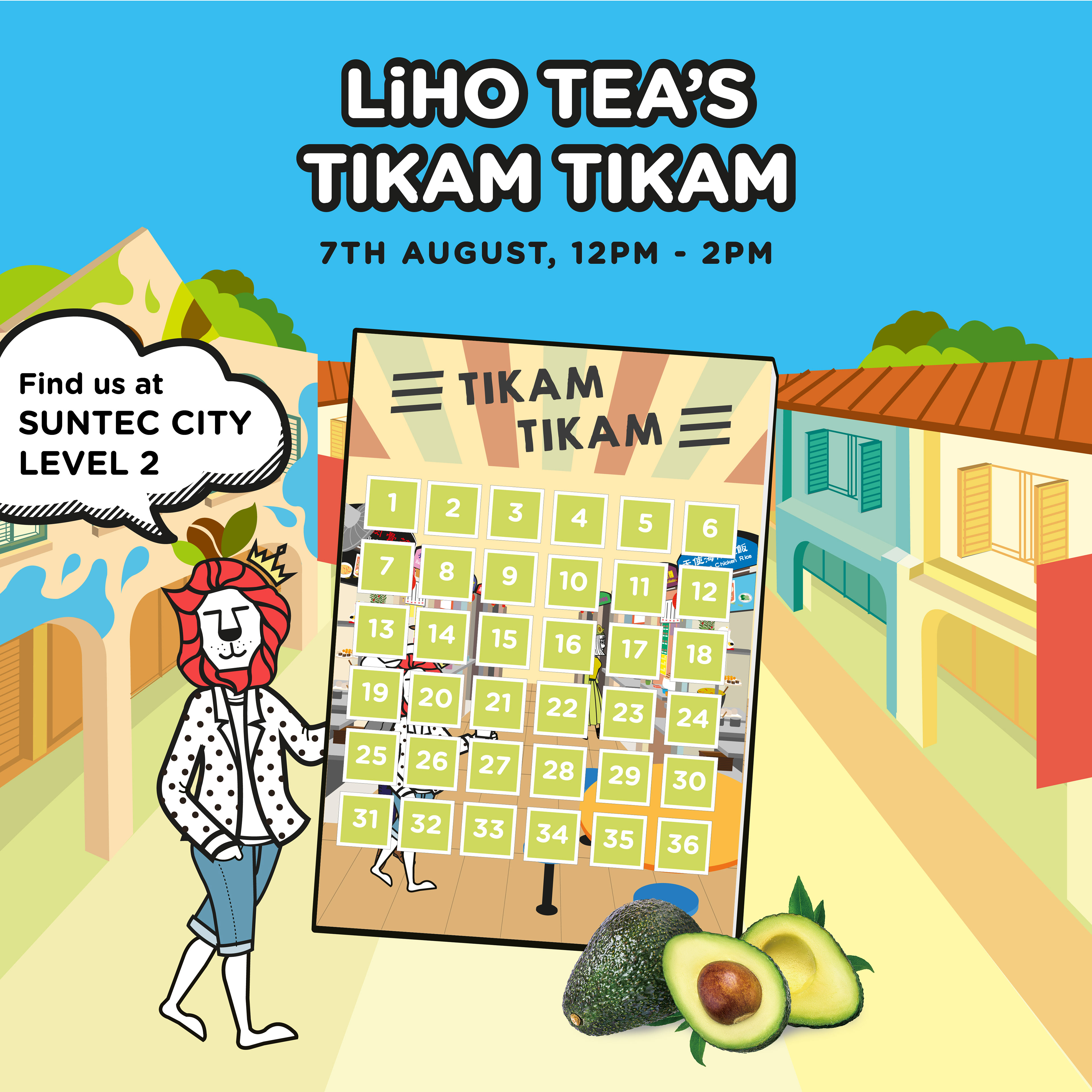 Illustration for interactive activity at an outlet