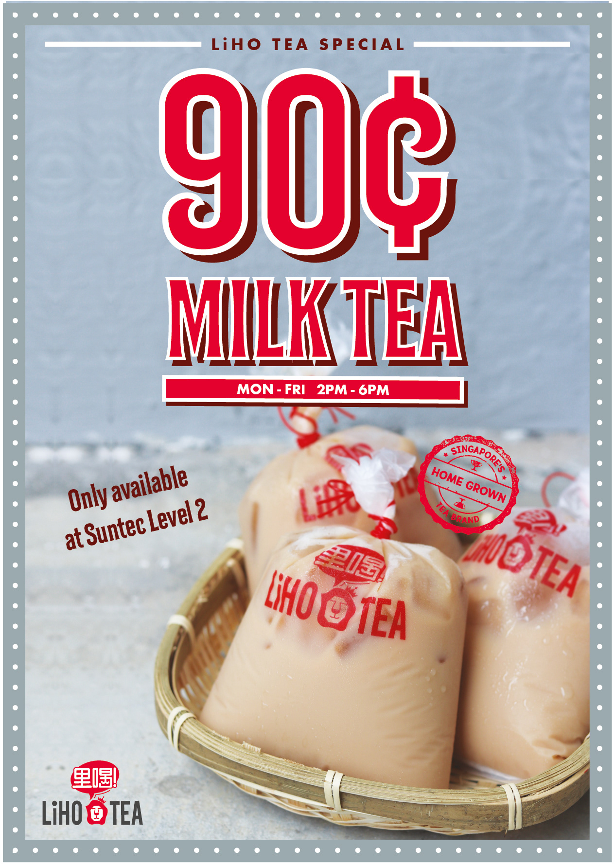 Photoshoot to promote 90cents milk tea