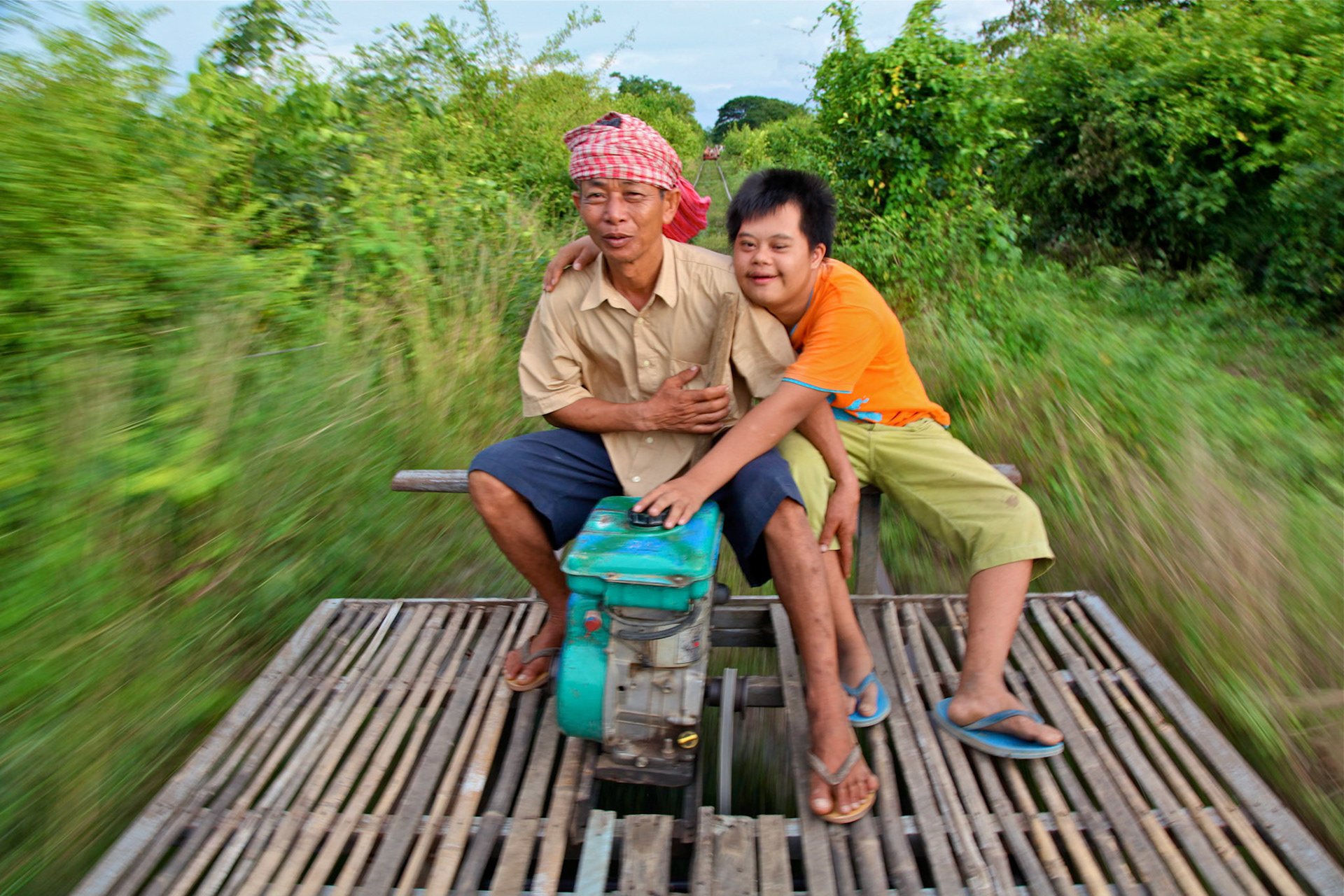 Bamboo train