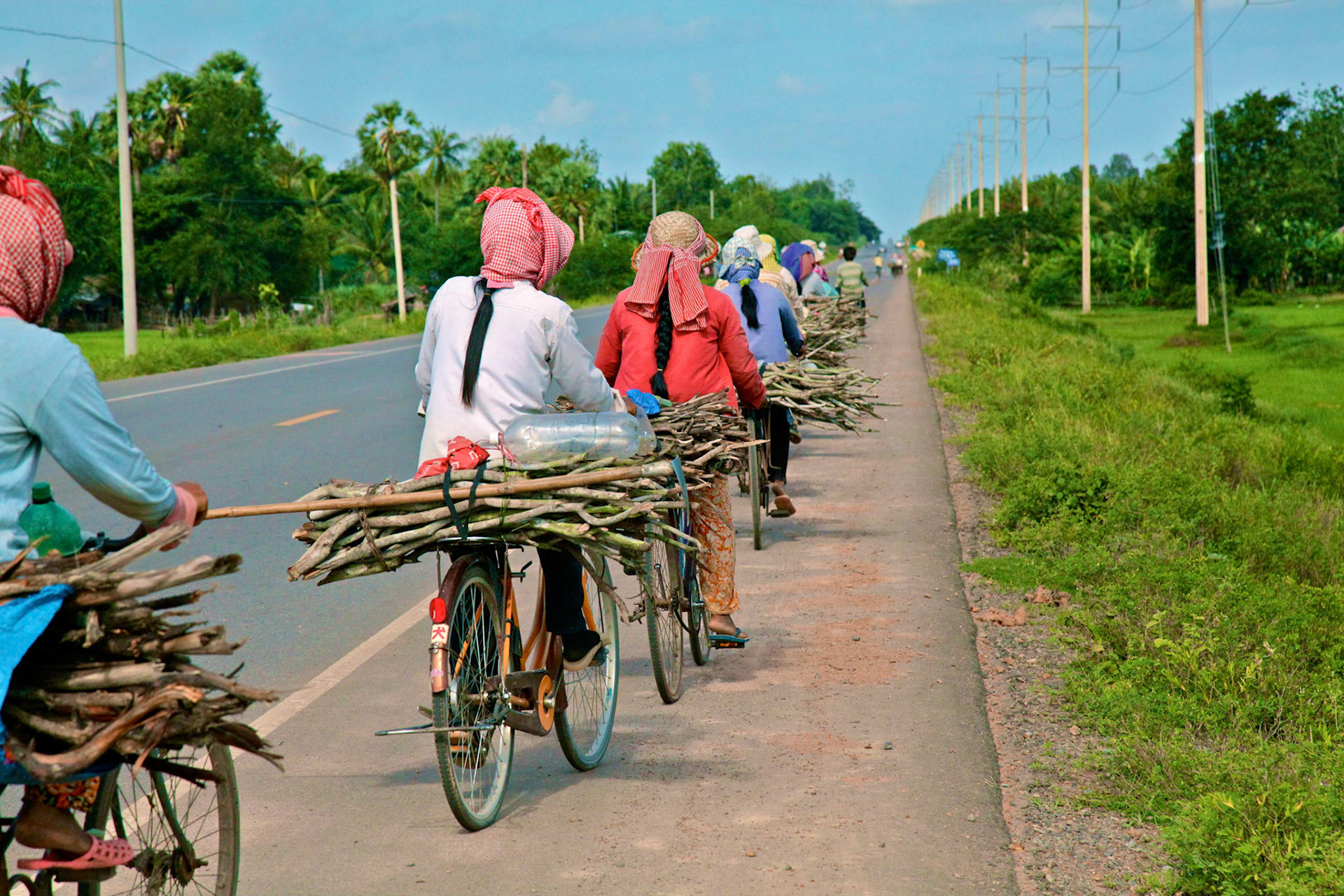 Women on bicycle