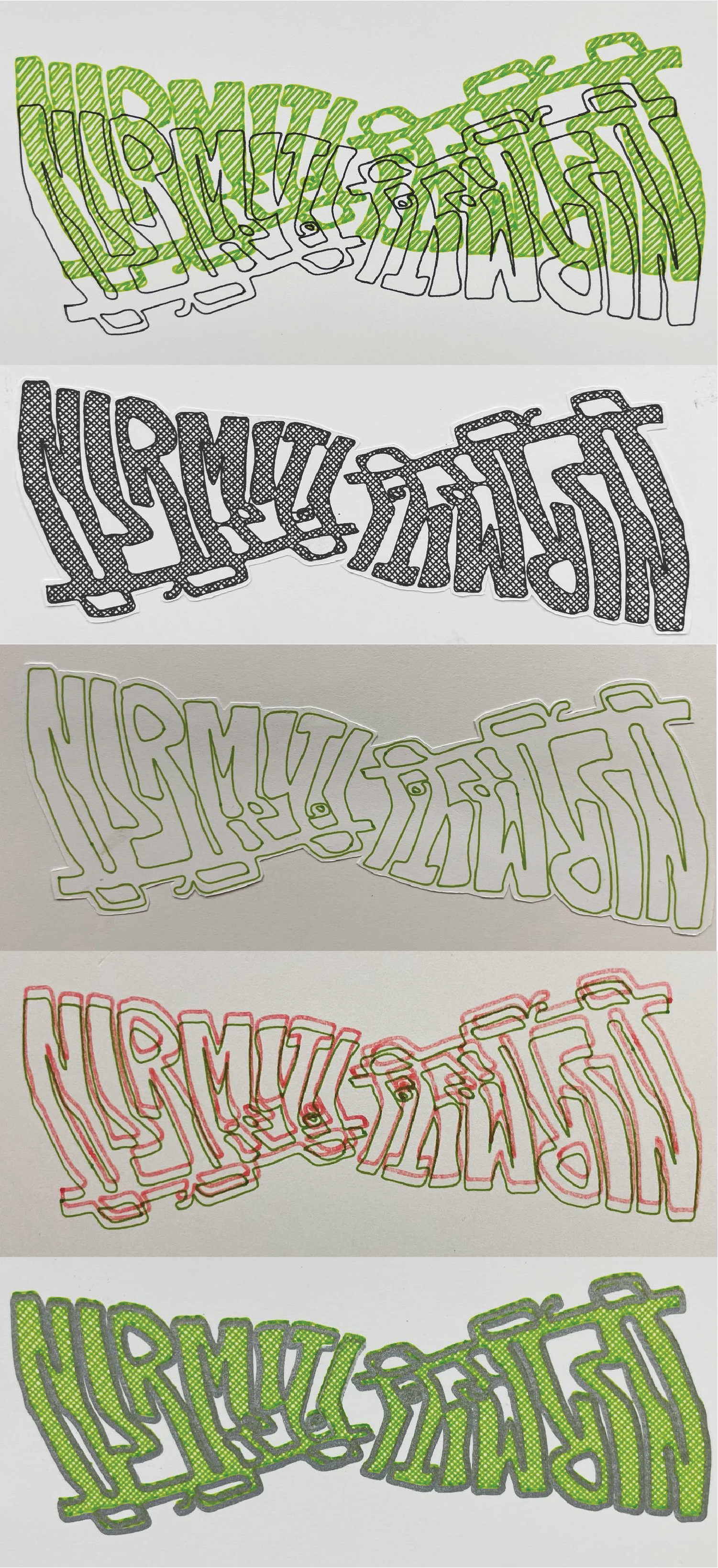 05: Ambigram "Printed" with Axidraw