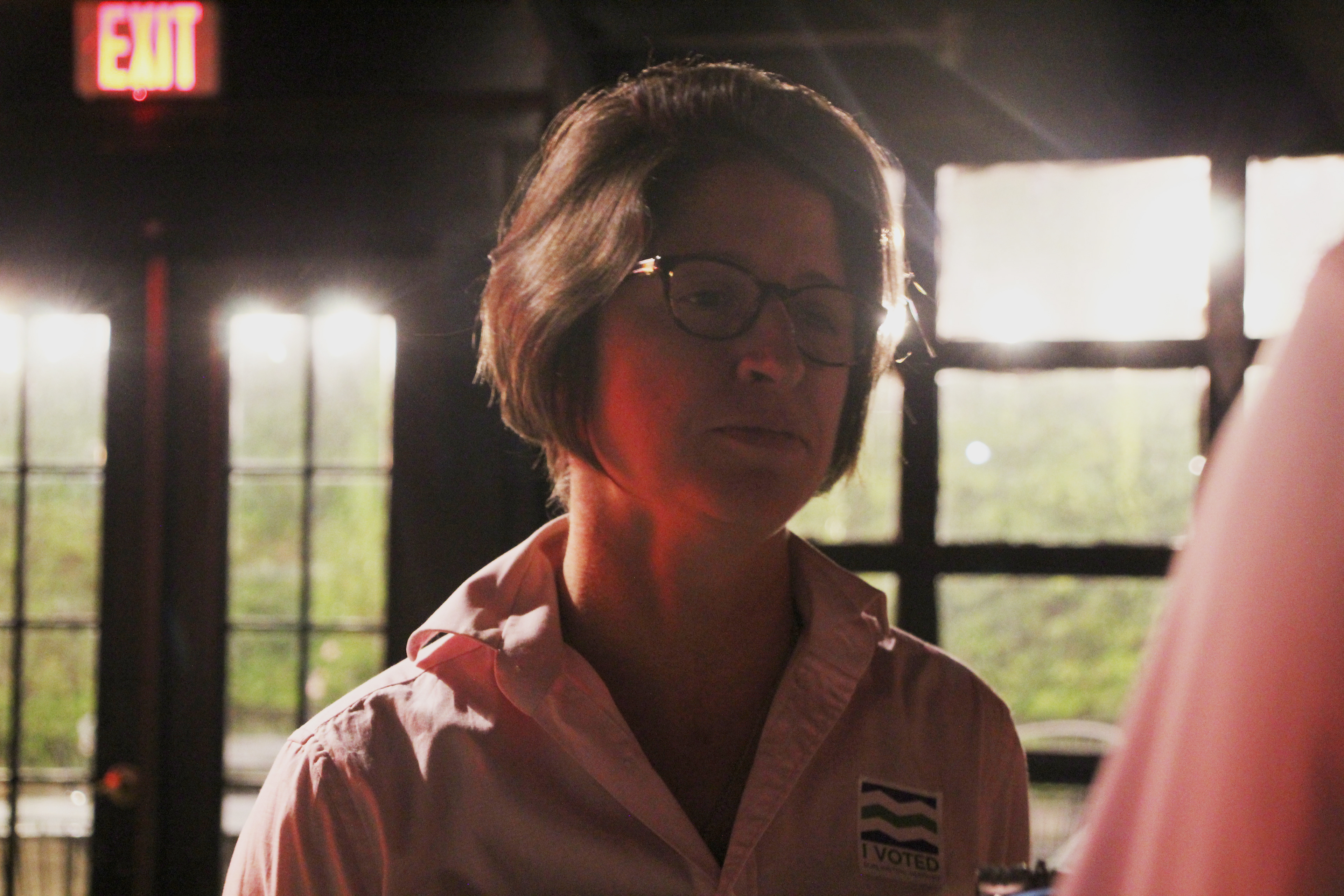 Christina Nolan after losing to Gerald Malloy for the Republican nomination for U.S. Senate on Tuesday, Aug. 9, 2022. (Lia Chien/VTDigger)