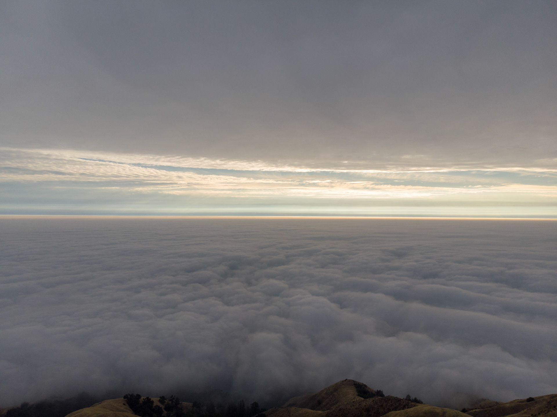 Clouds from both sides! Actually, smoke