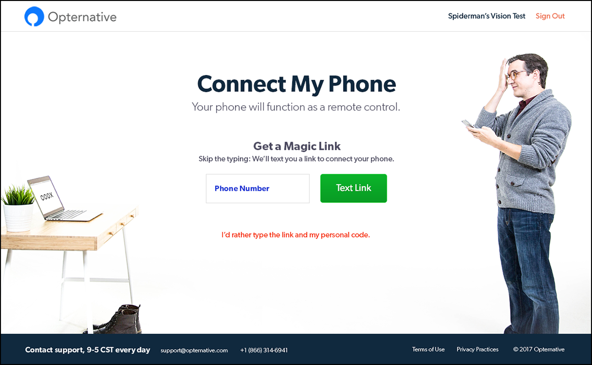 Device Sync screenshot 1.1 - text for magic link