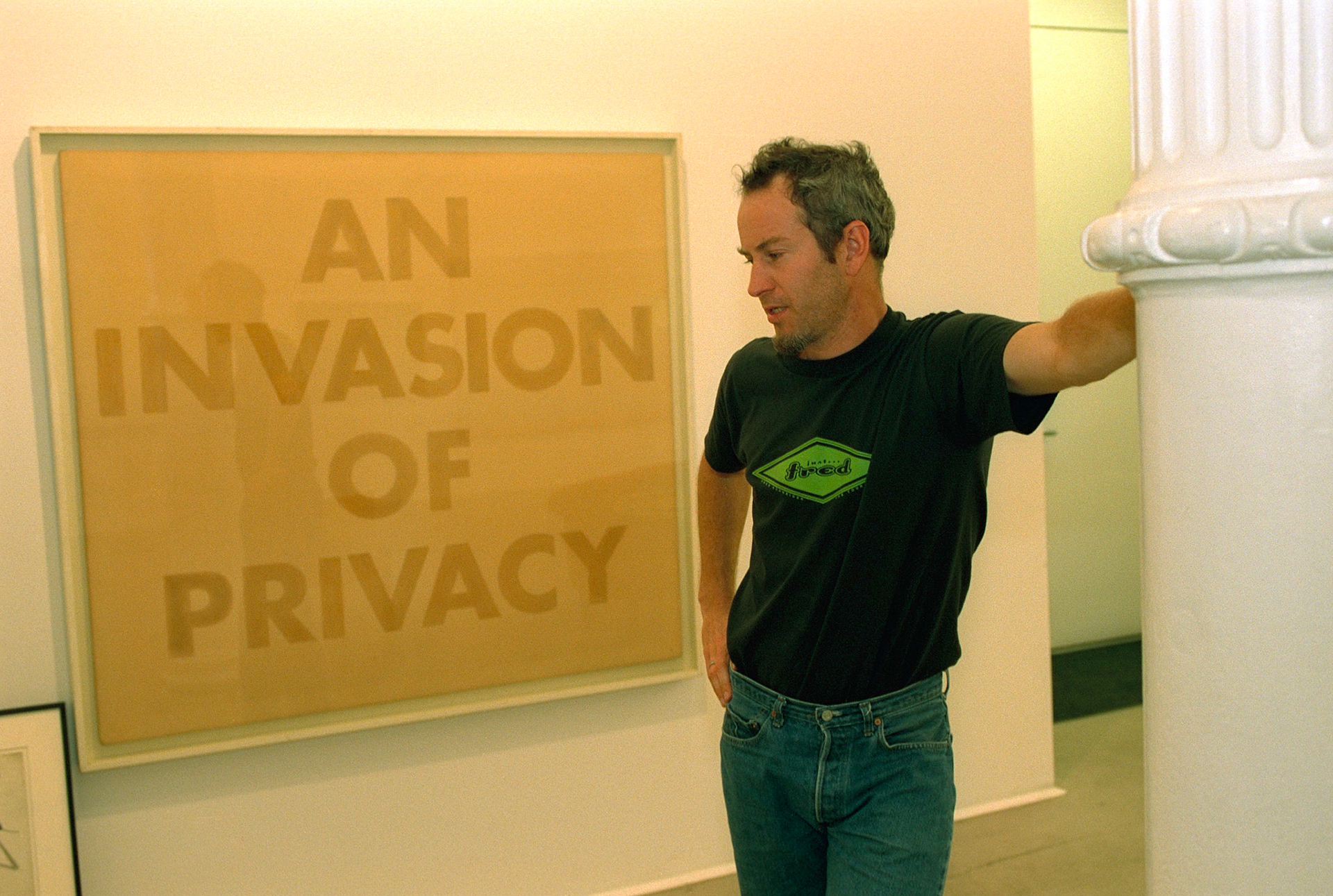 Retired professional tennis player John McEnroe in his Soho art gallery in front of one of his personal selections. Photographed for Sports Illustrated Magazinephoto by Gabe Palacio