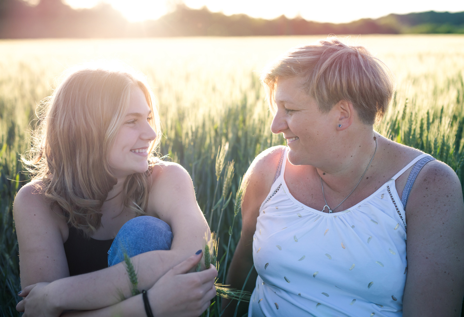 Mère et fille avec Léa et Carine