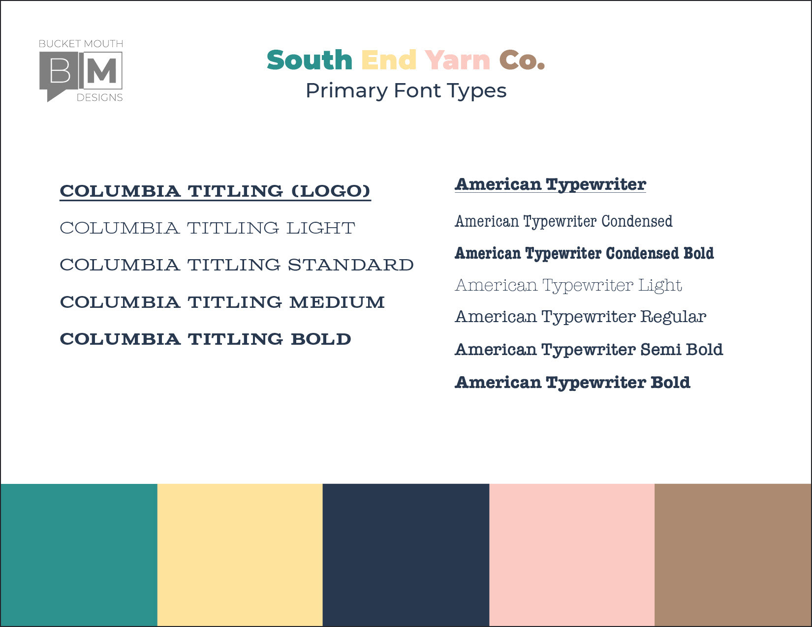 SEYC - Primary Font Type