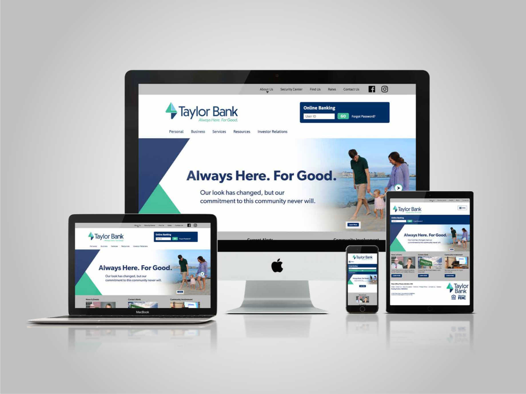 Rebranded Website & New Home Page Banner