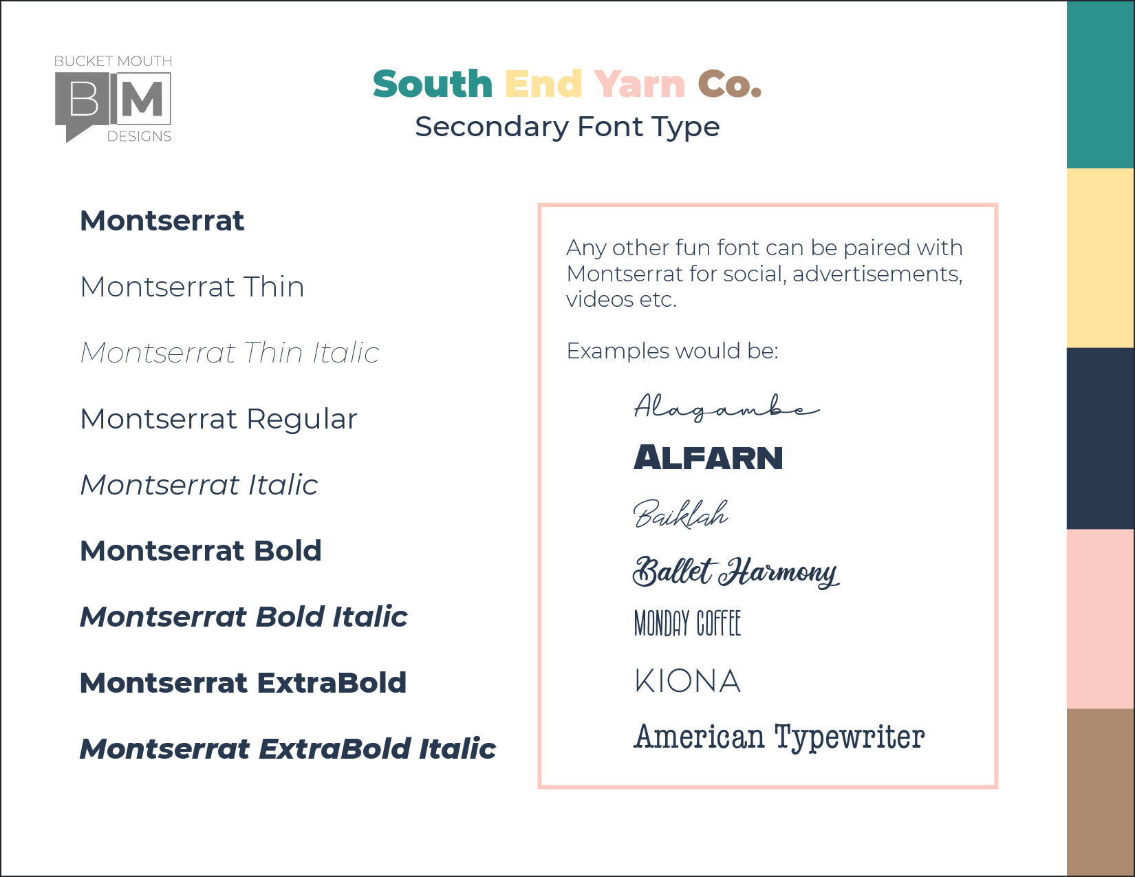 SEYC - Secondary Font Type