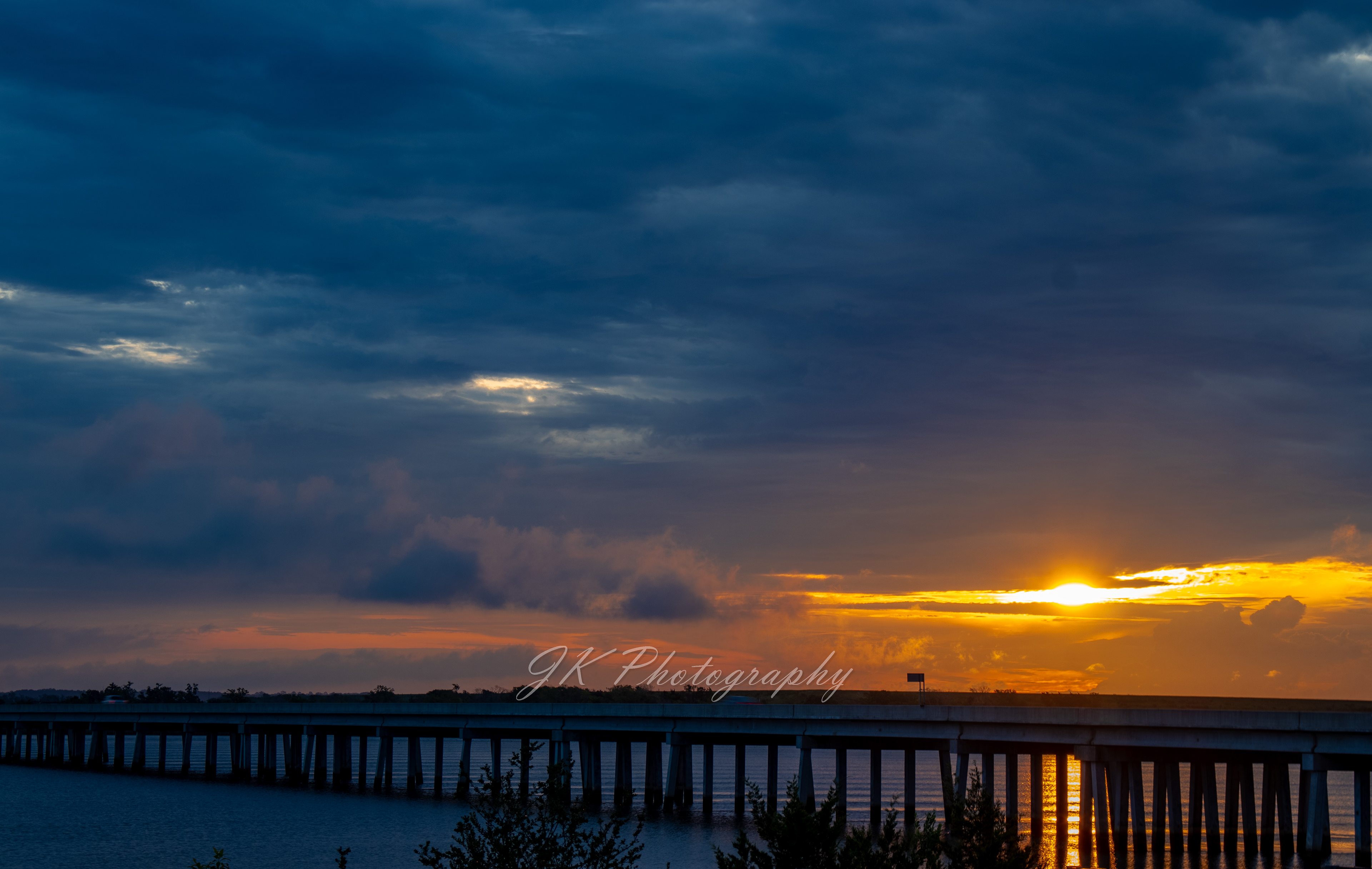 Little Back River Bridge, Savannah GA at sunrise