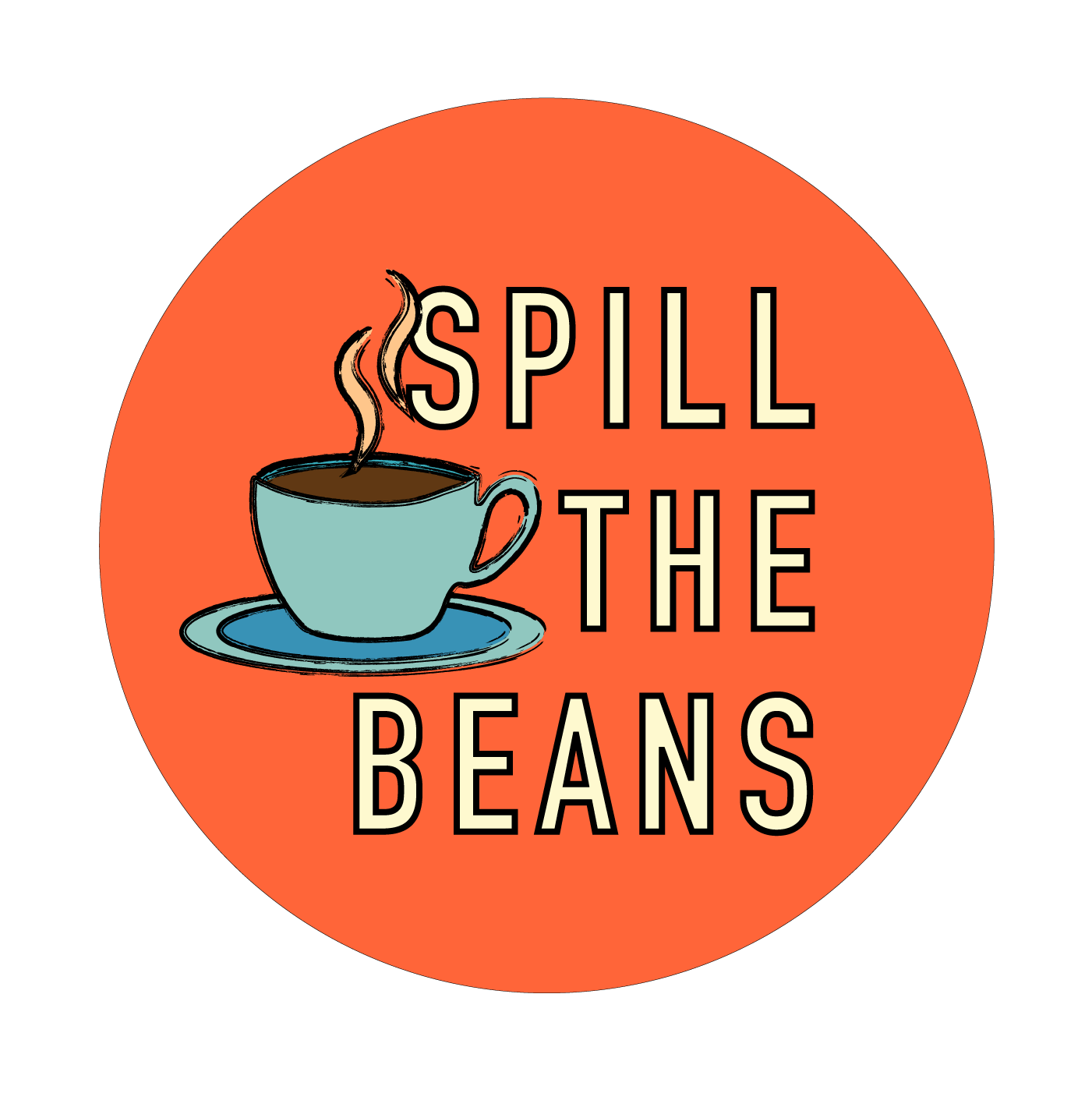 Logo idea #1 (logo used for sticker design and social media profile picture)