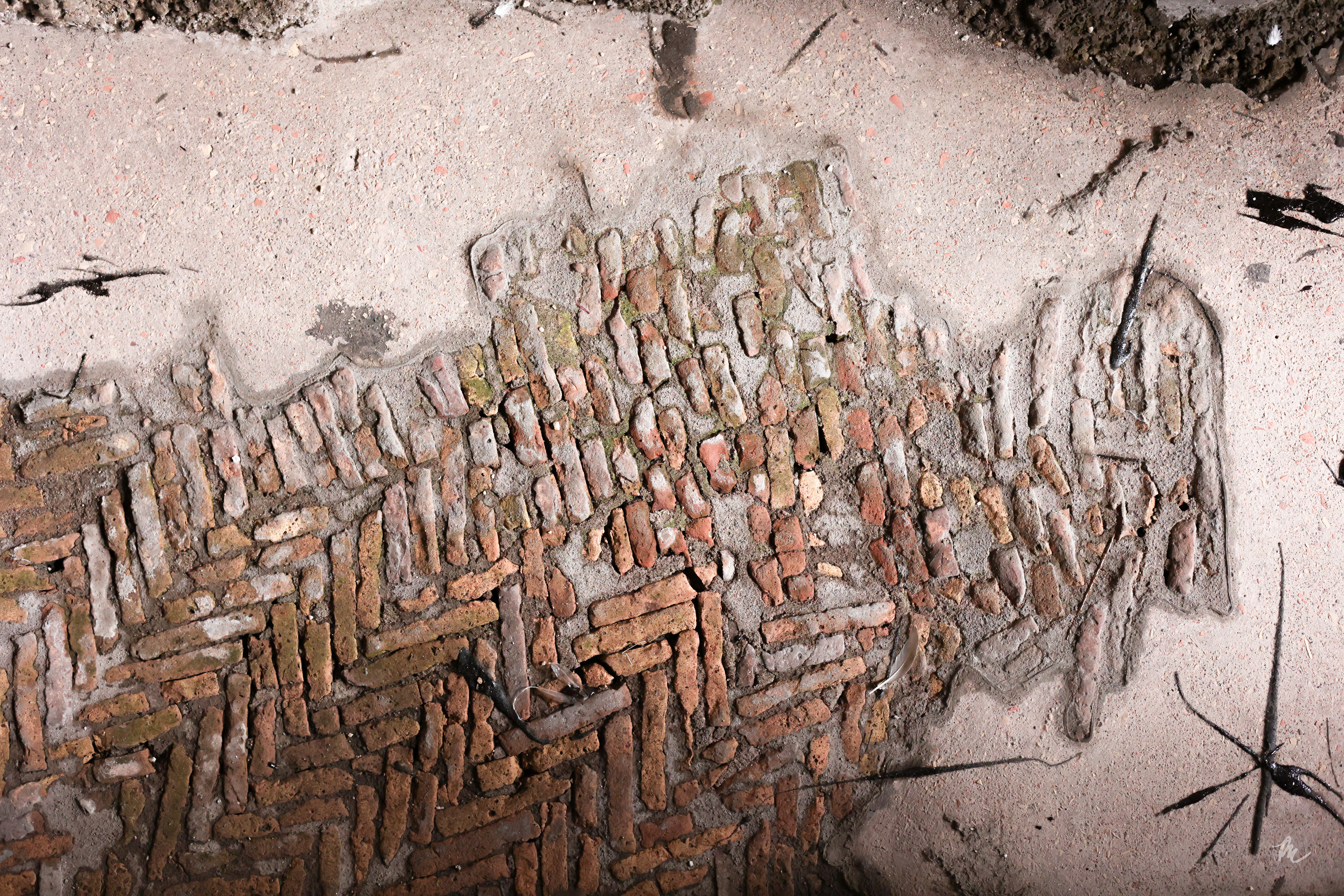 Original brick floor