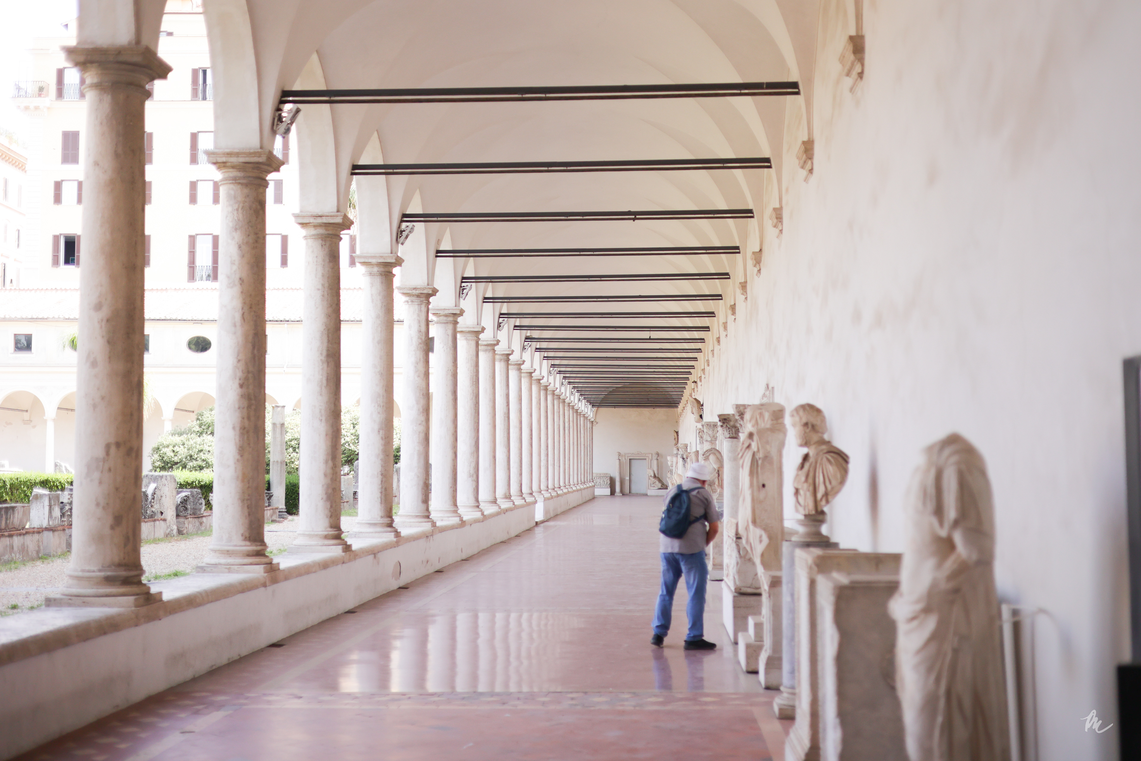 Roman National Museum courtyard