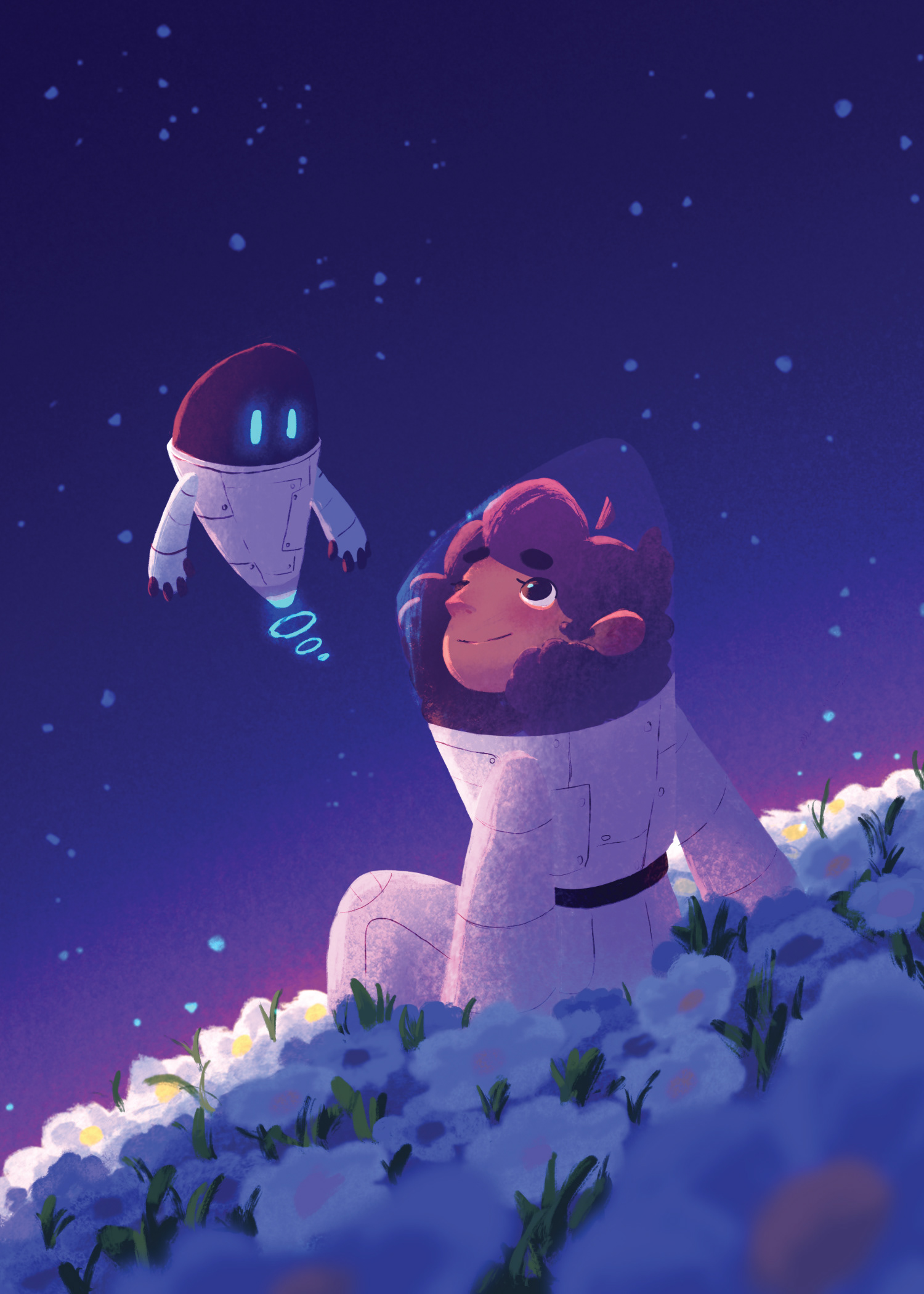"It's just you and me up here"