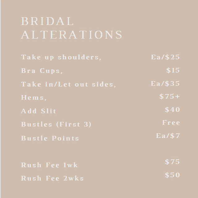 Bridal Prices