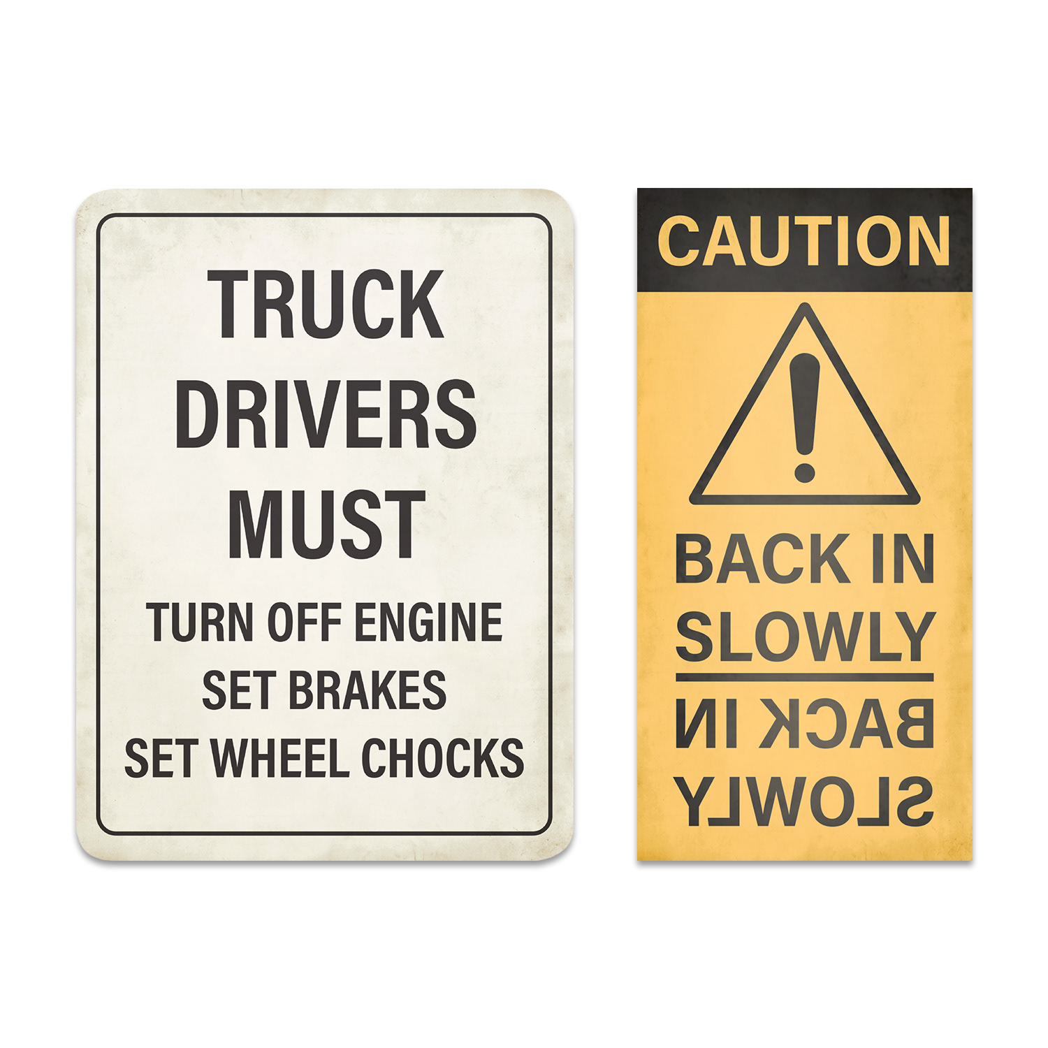 Factory safety sign designs