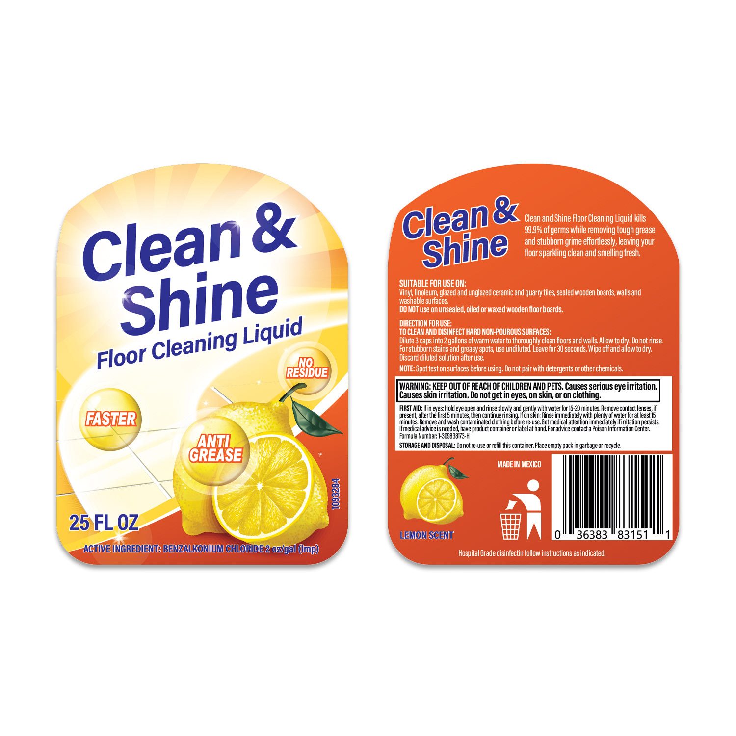 Cleaning product labels (Bear Country)