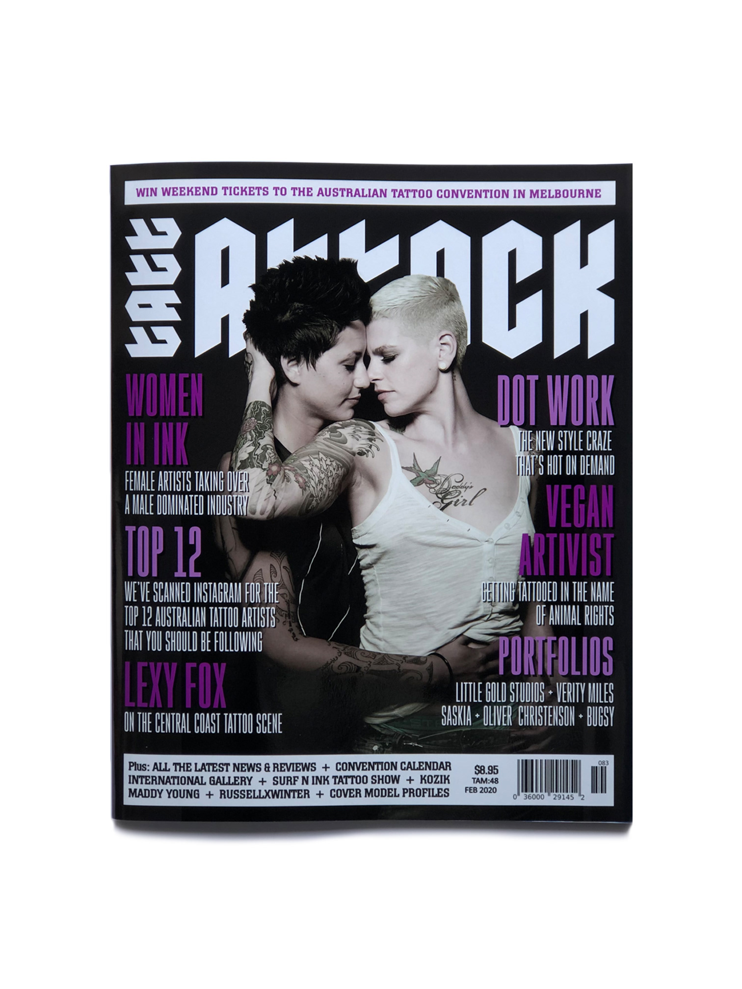 Prop: magazine cover graphic design.