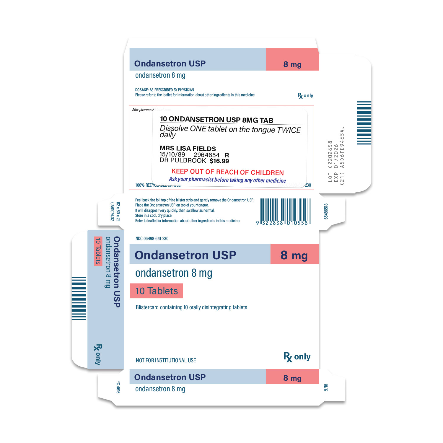 Pill box and prescription label (Bear Country)