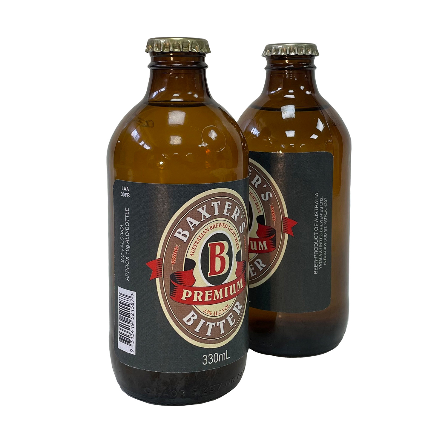 1990s prop beer bottle label design