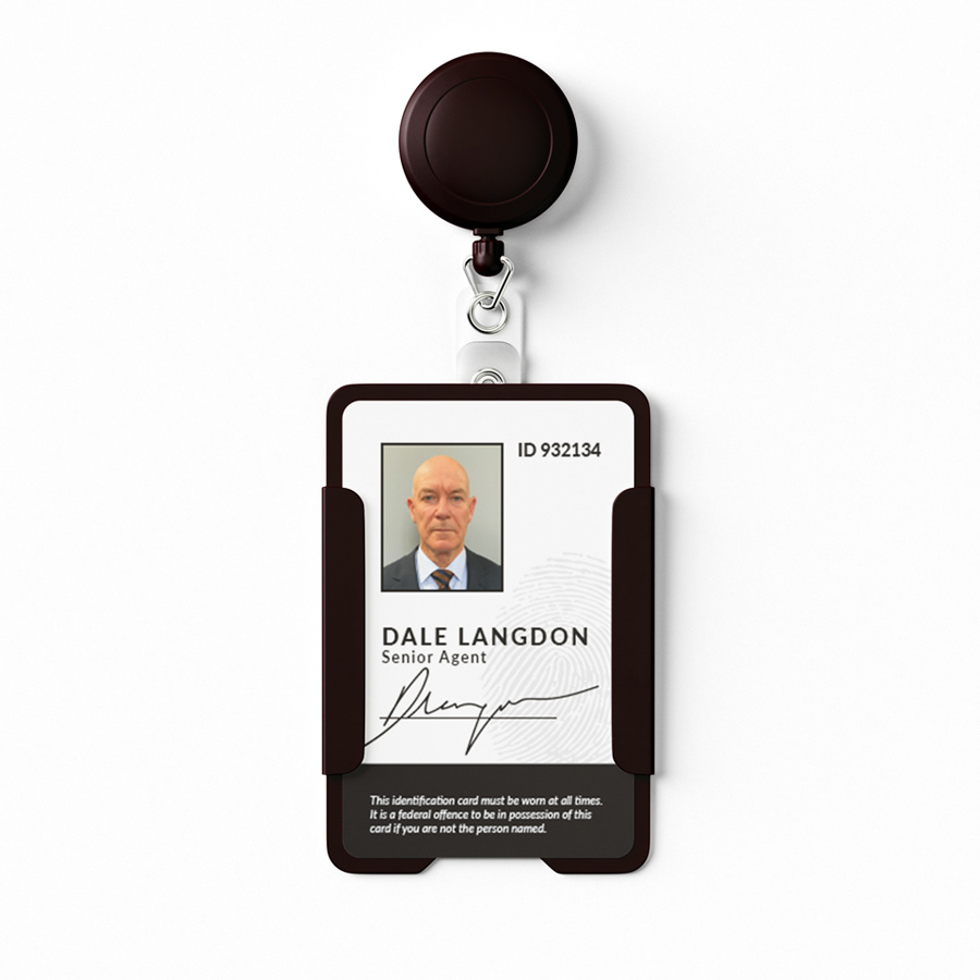 ID card design for fictional national security agency