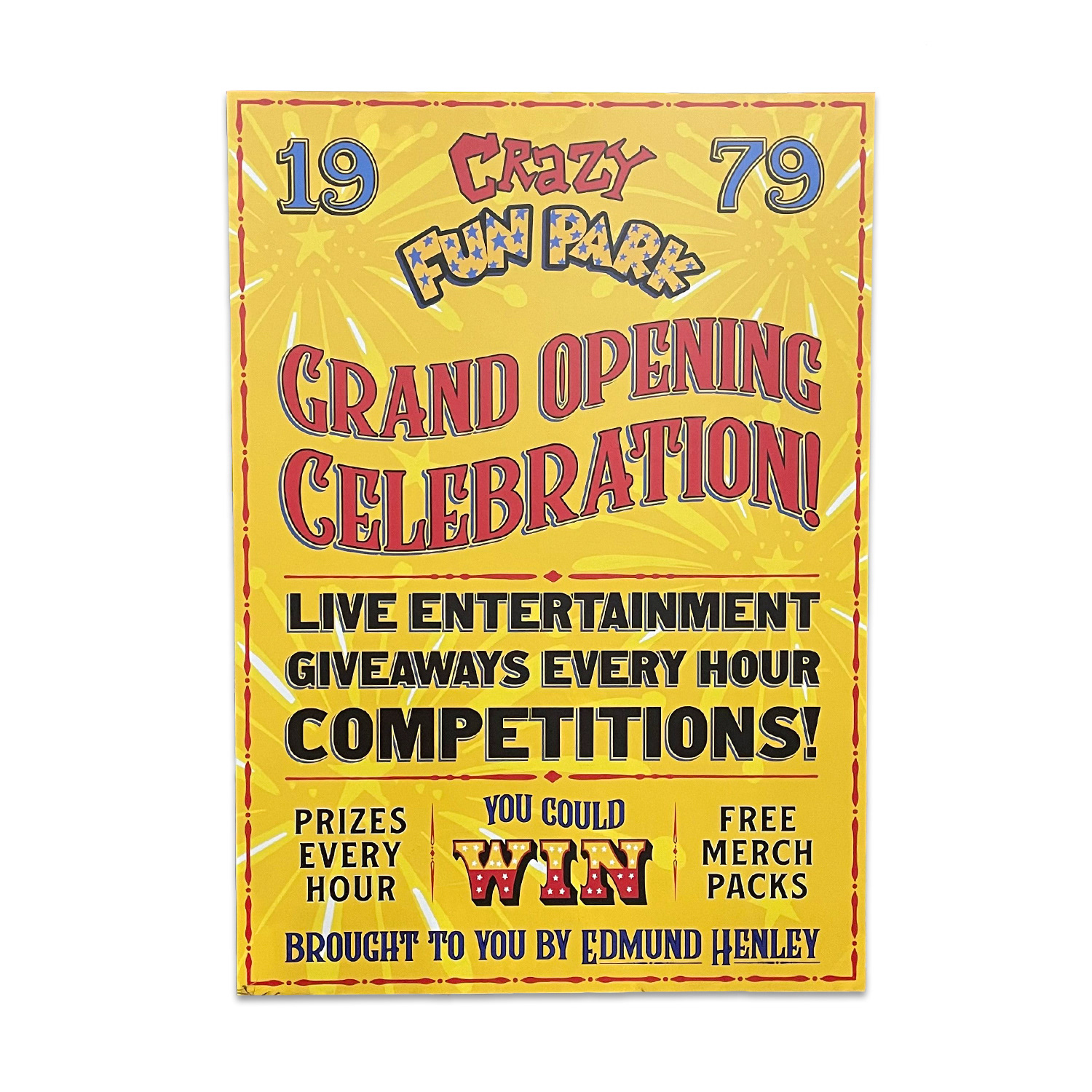 Theme park sign design, Crazy Fun Park