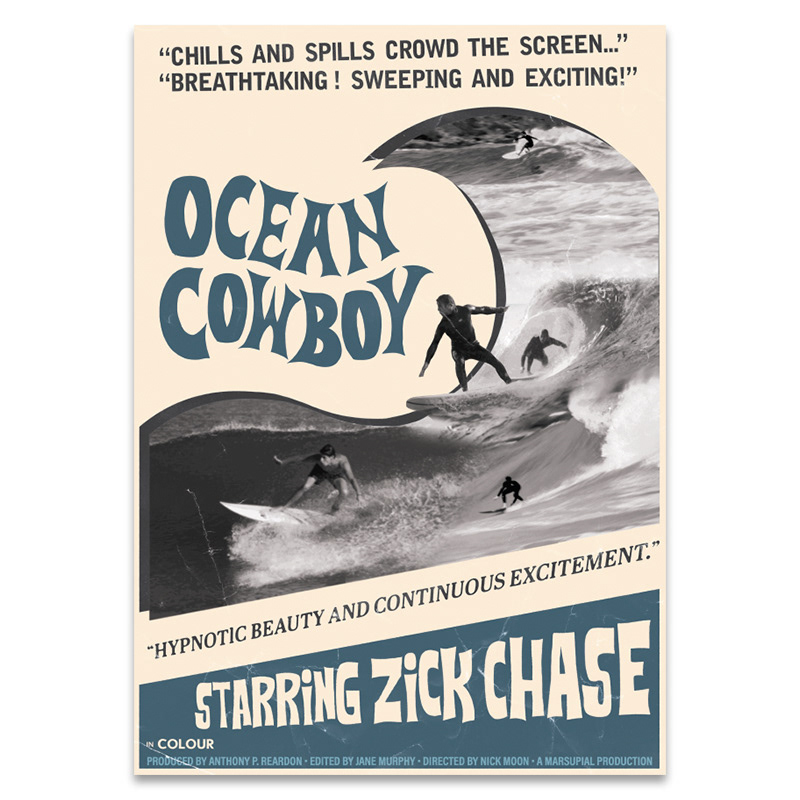 1970s style film poster design