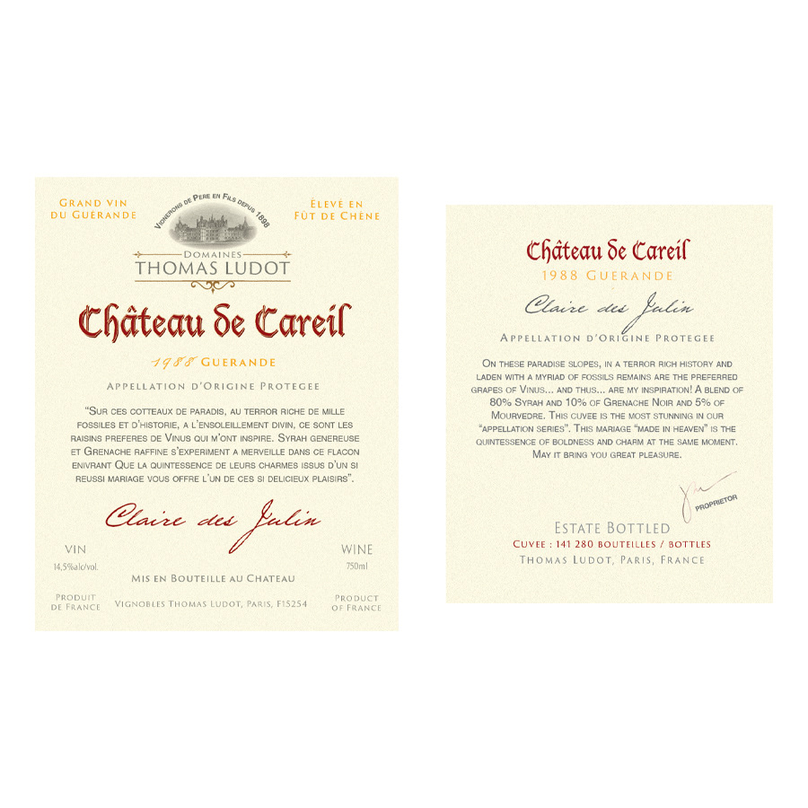 Champagne bottle label designs