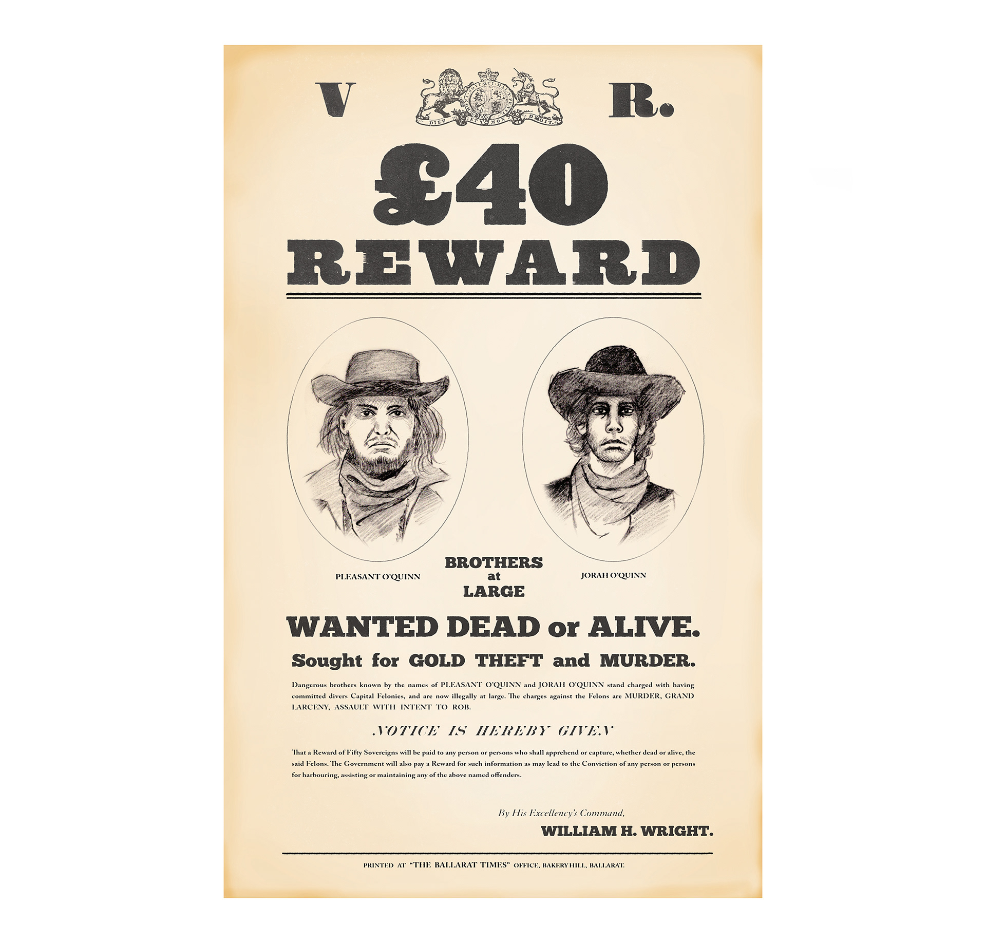 Pencil drawn for hero prop, New Gold Mountain (2021)