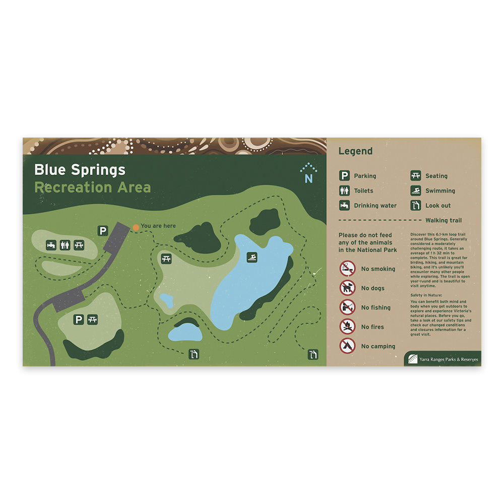 National park sign design