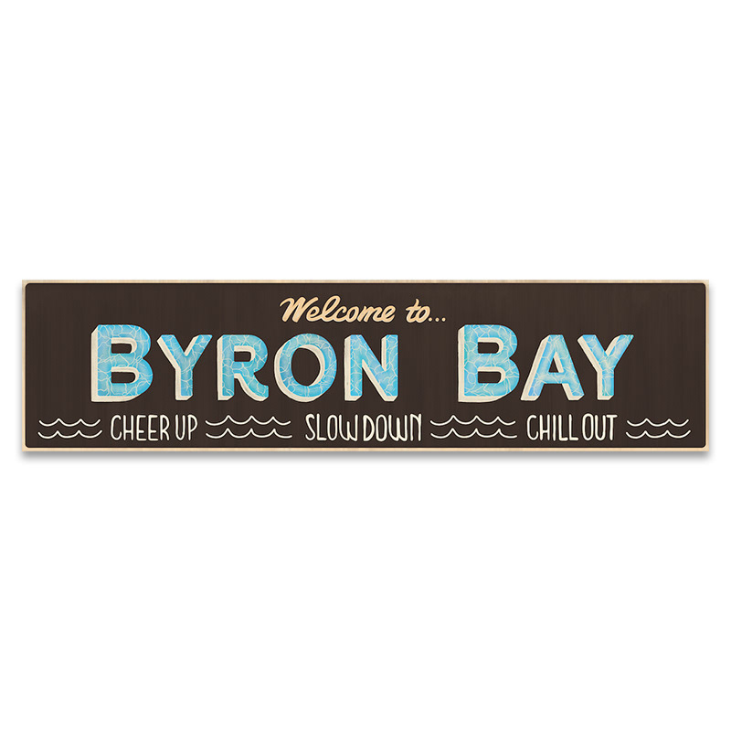 Hand illustrated sign design