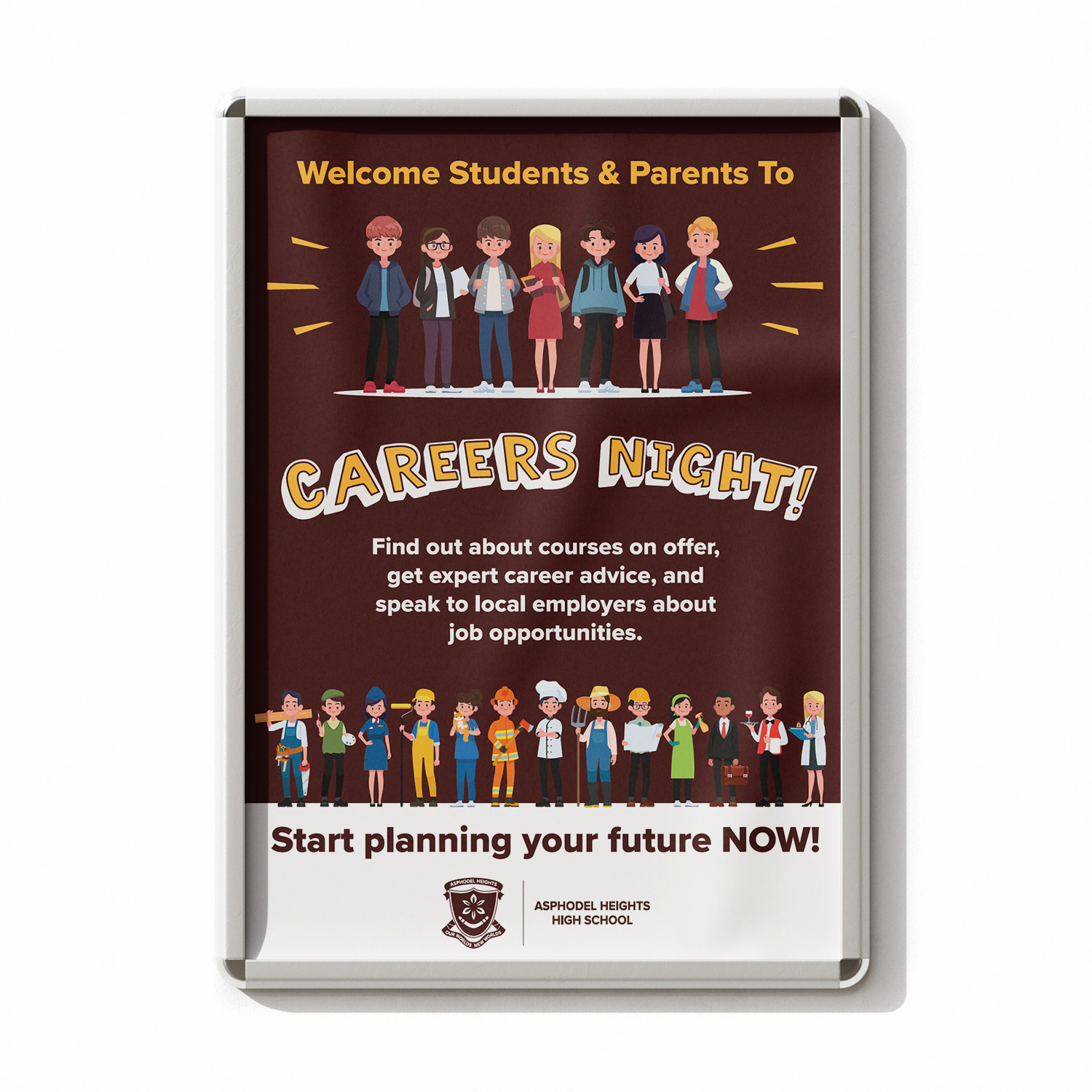 Careers night poster design