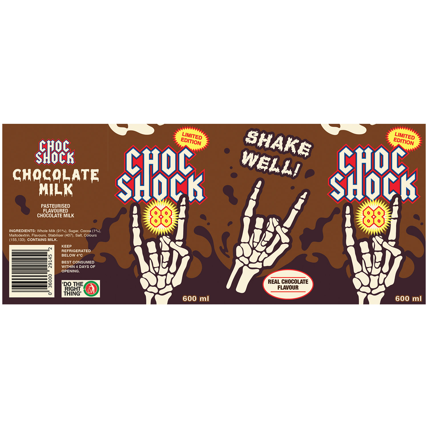 Chocolate milk carton cover-up (Crazy Fun Park)