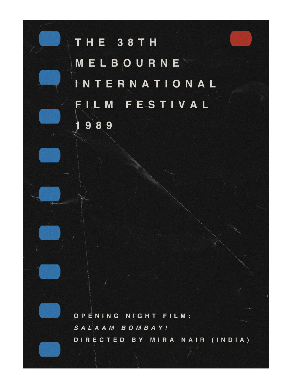 1989 paste-up poster for background