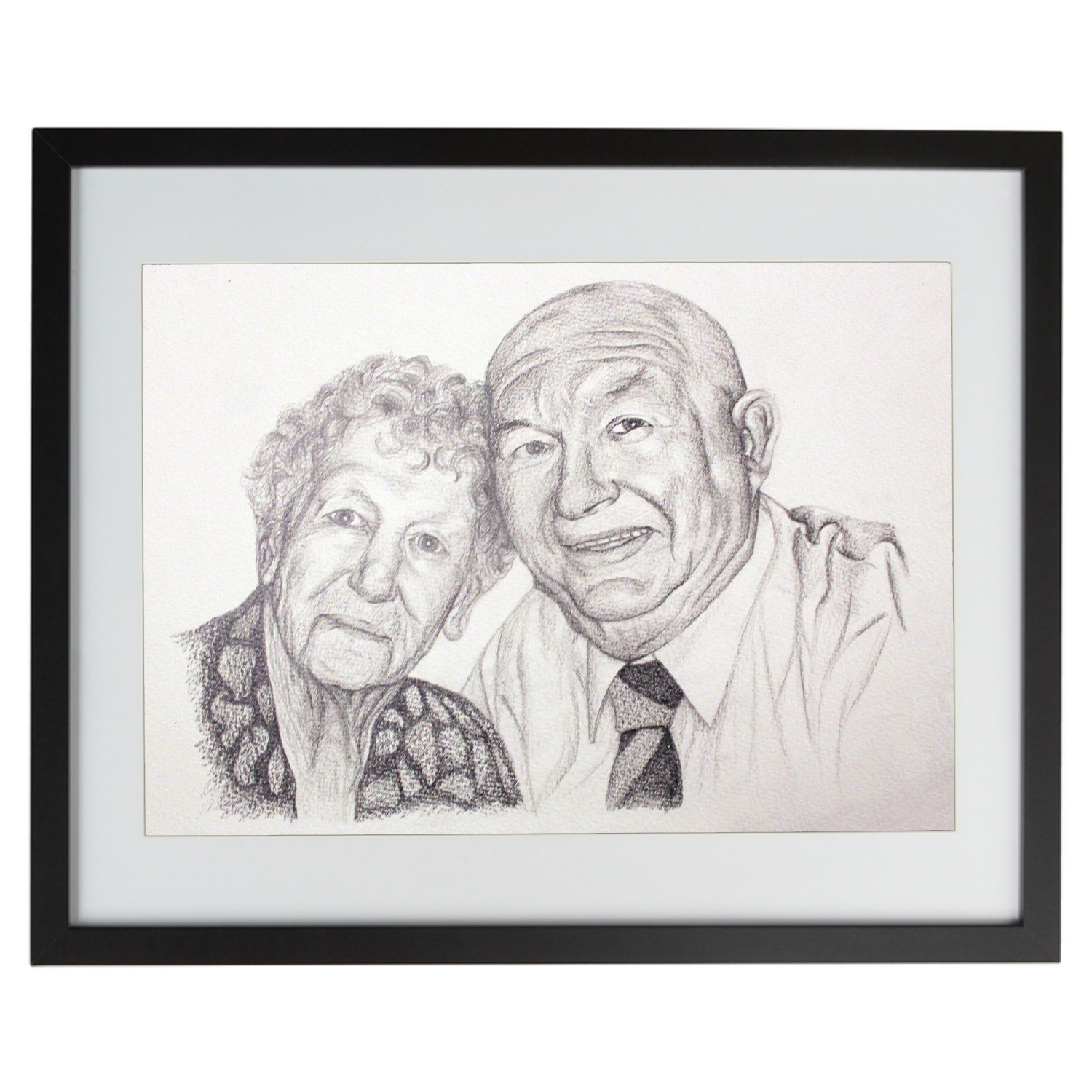 Portrait with pencil on paper